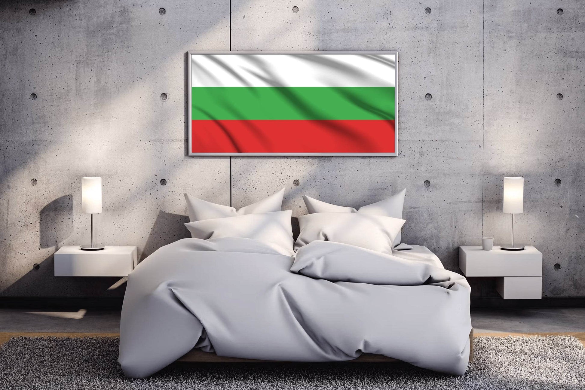 Bulgaria National Flag Wall Art - beink online art store
