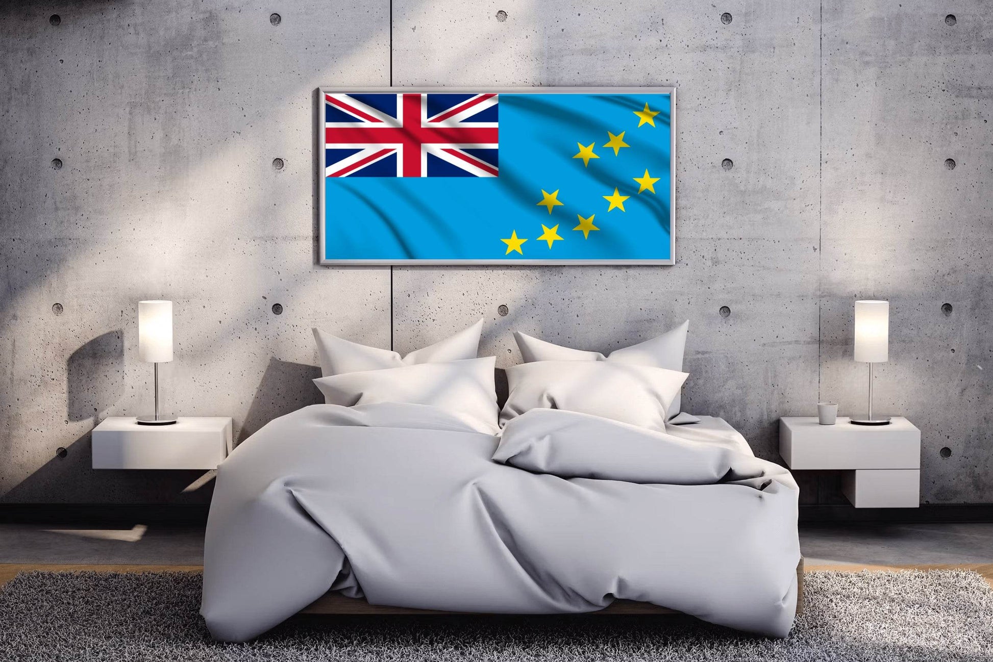 Tuvalu National Flag Wall Art - beink online art store