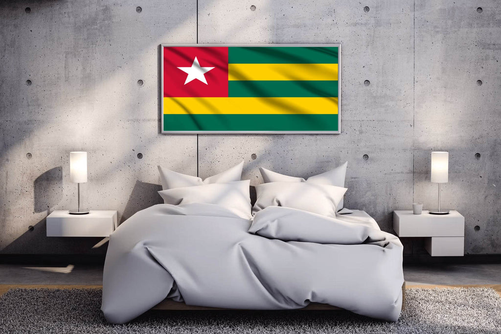 Togo National Flag Wall Art - beink online art store