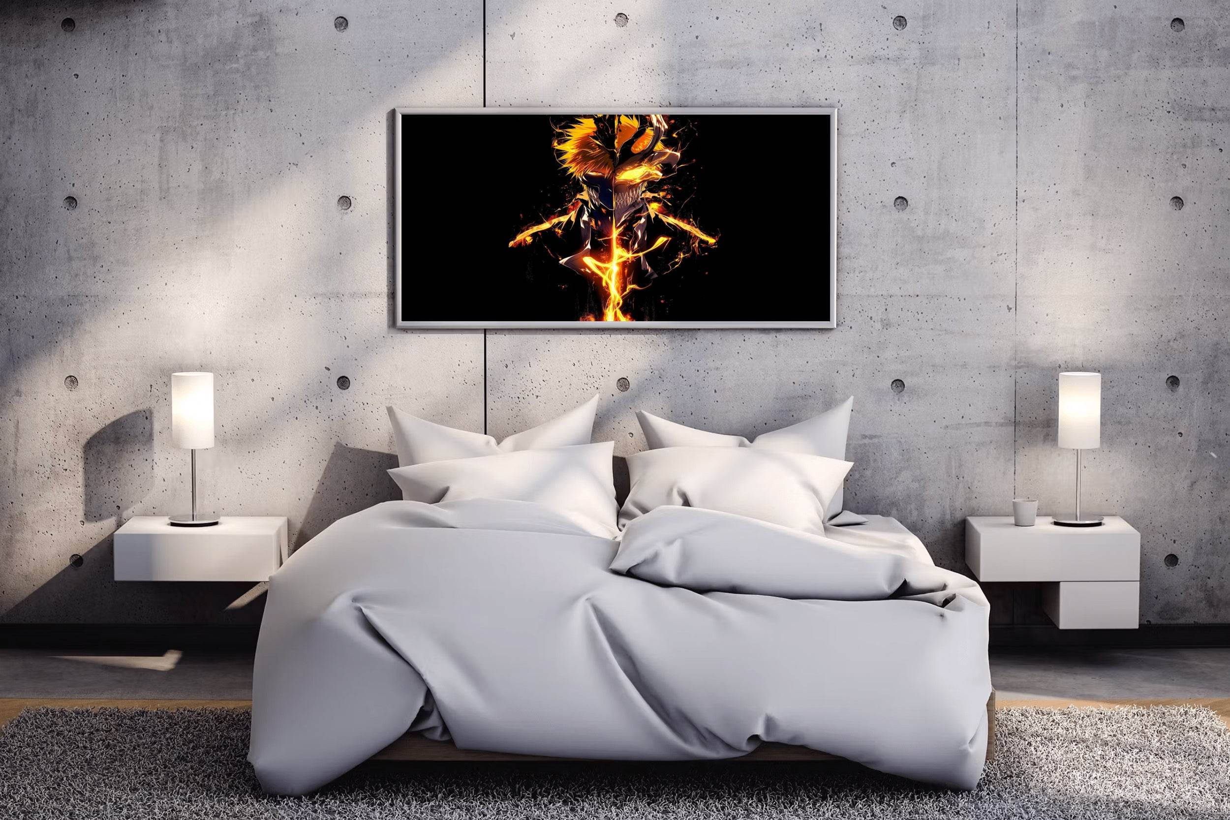 Ichigo Kurosaki Hollow Mask Anime Wall Art - beink online art store
