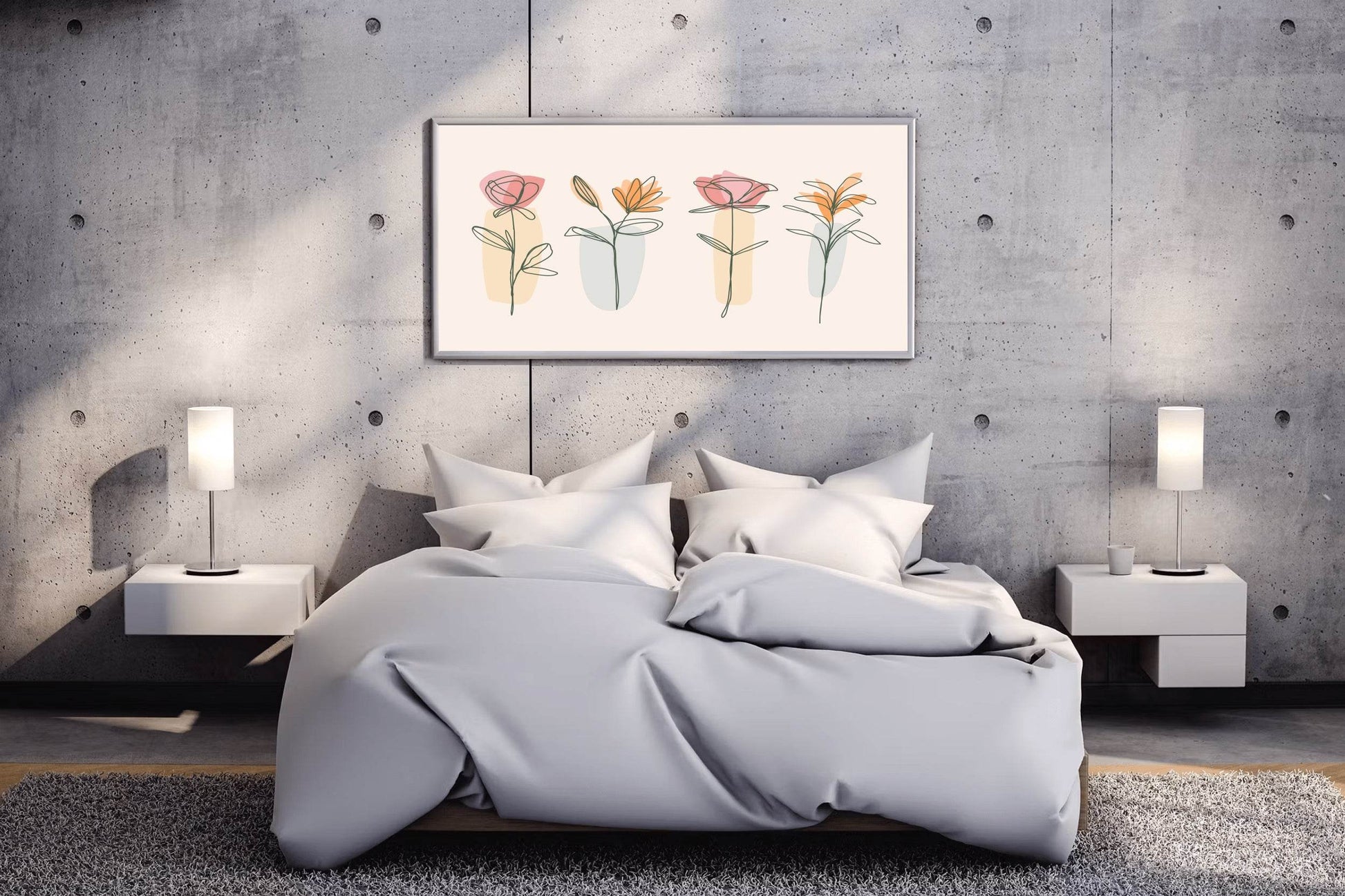 Mix of Spring Flowers Wall Art - beink online art store