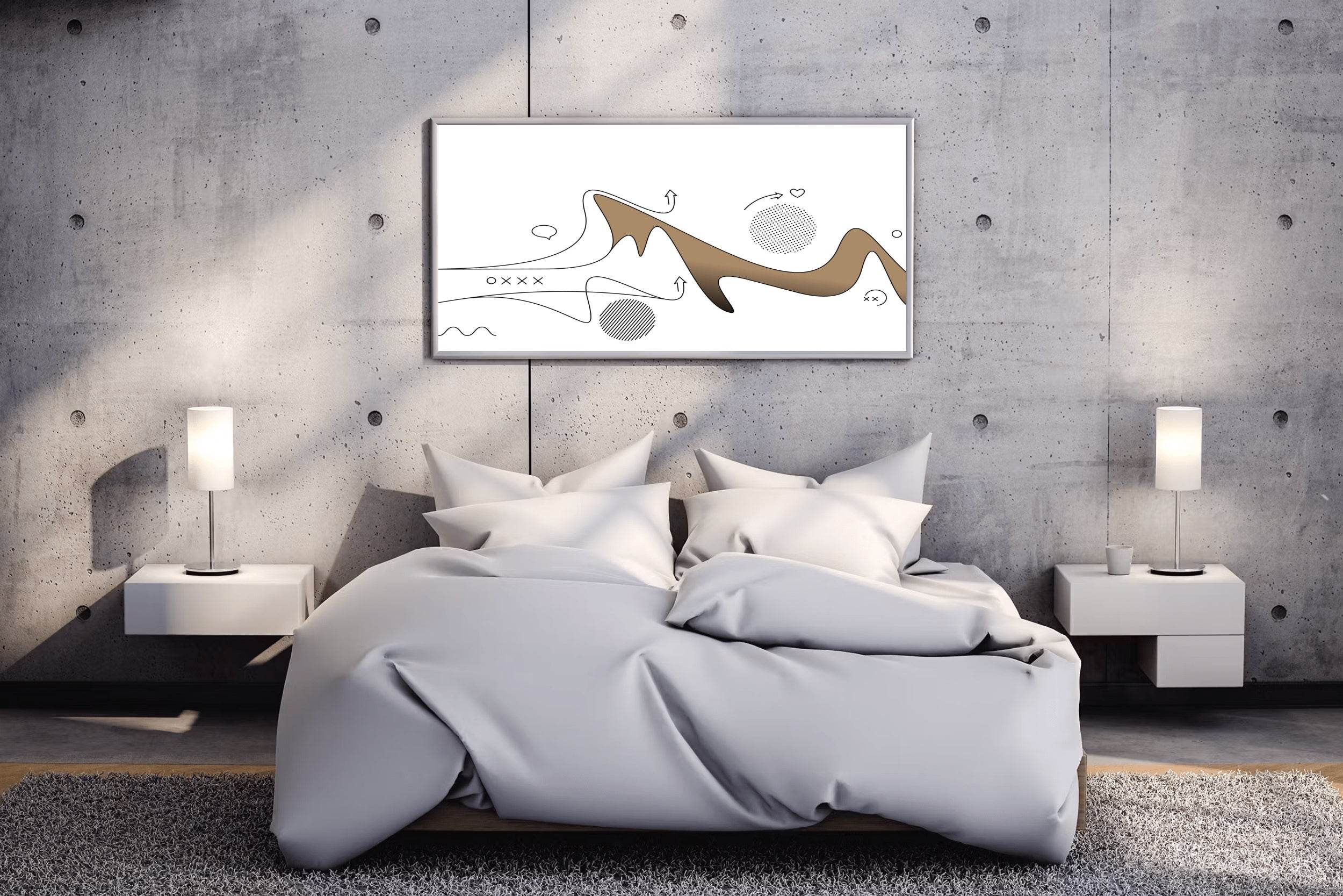 Creative Colored Line Art - beink online art store