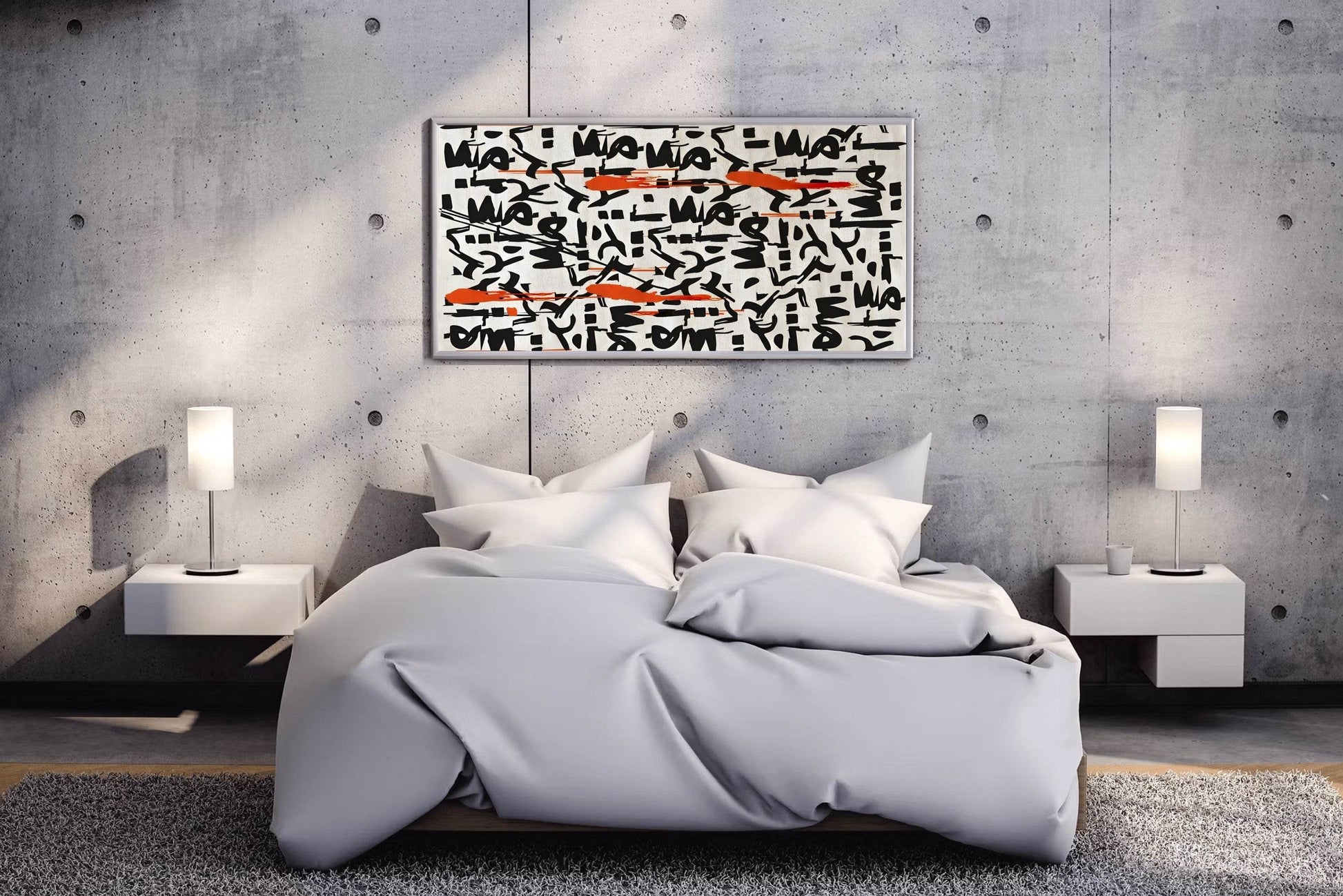 Handwritten Chinese Calligraphy Modern Wall Art - beink online art store