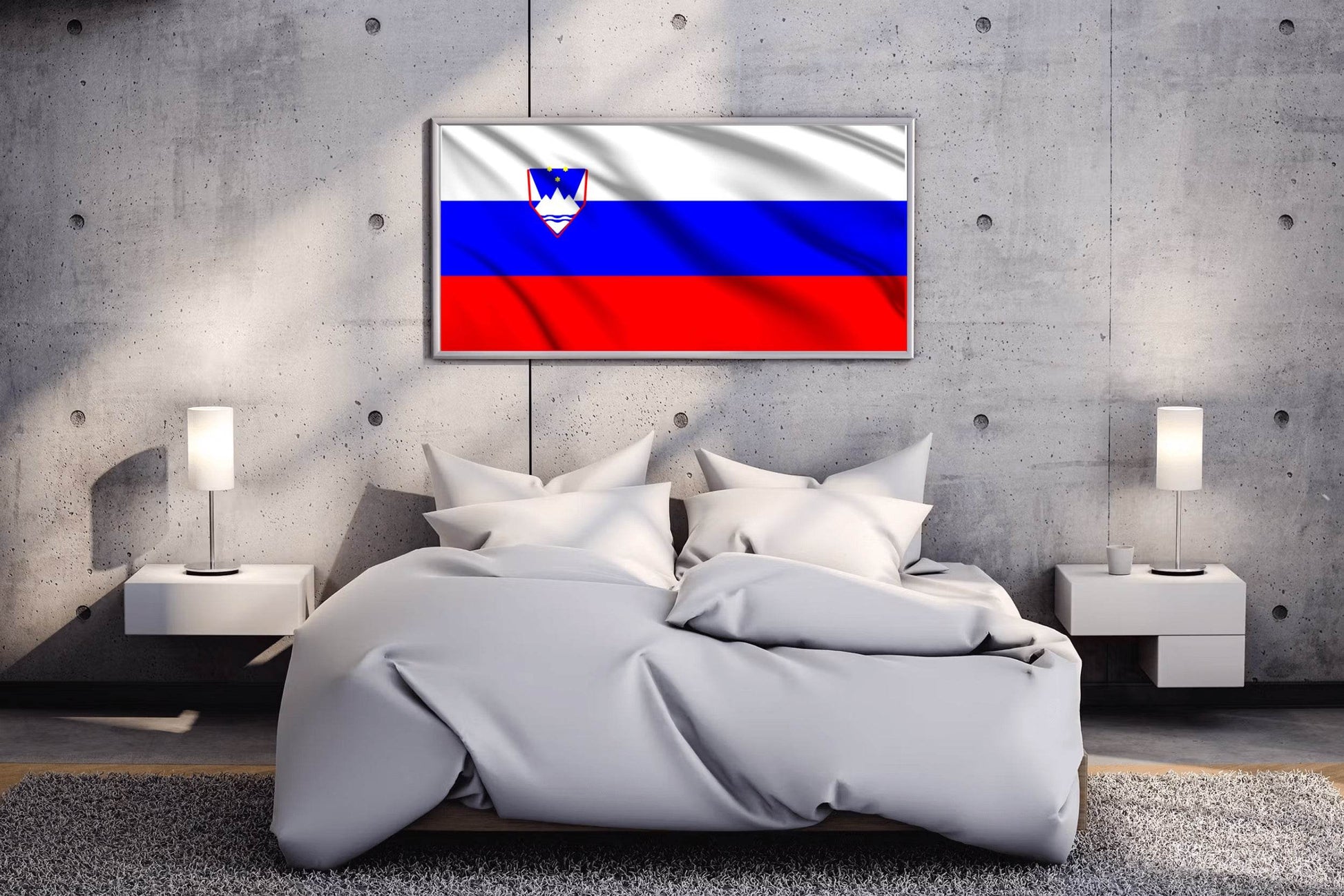 Slovenia National Flag Wall Art - beink online art store
