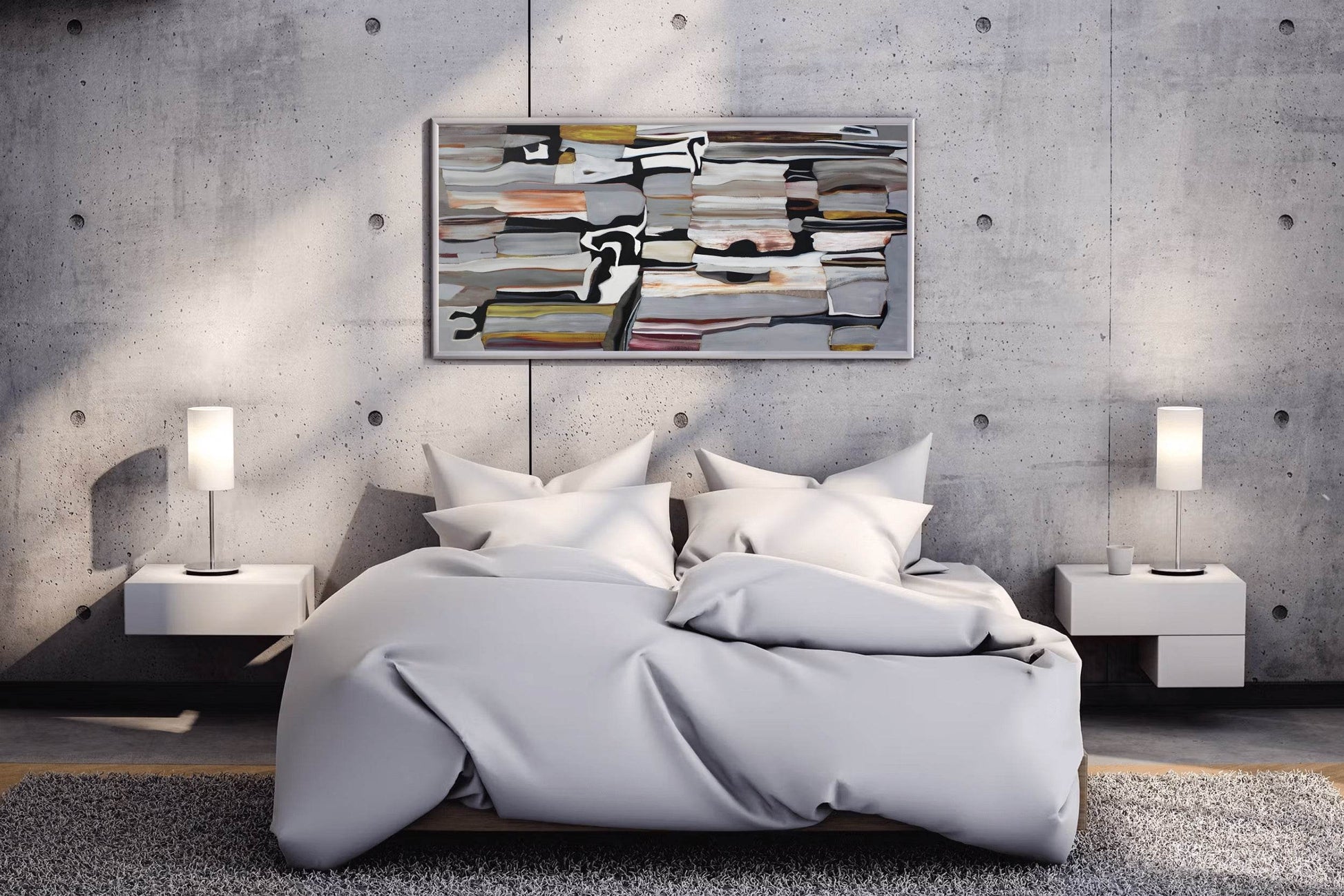 Layered Landscape- Sense of Depth and Texture Wall Art - beink online art store
