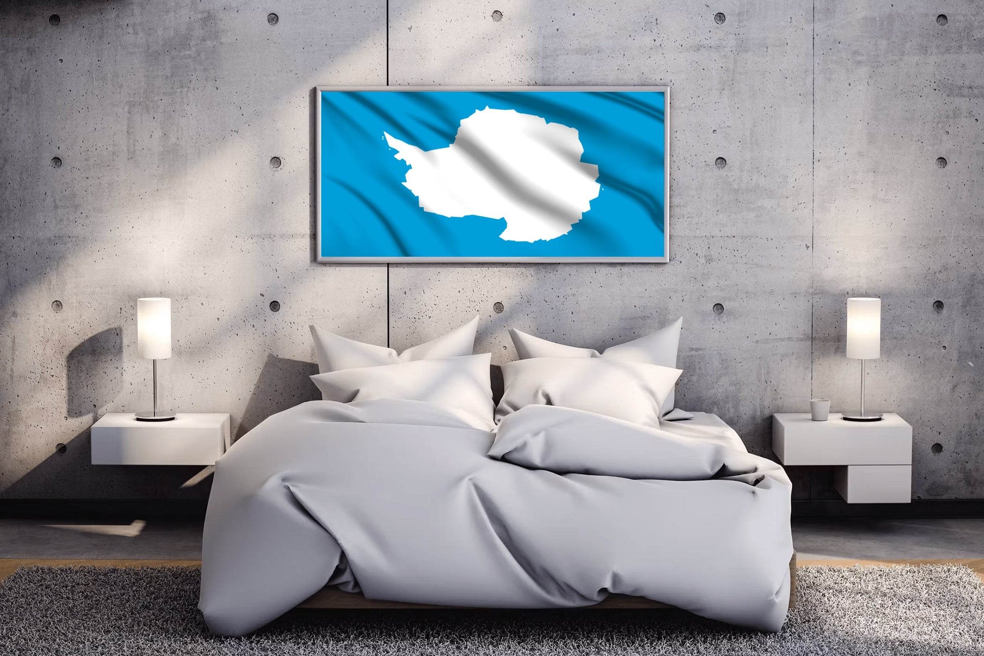 Antarctica National Flag Wall Art - beink online art store