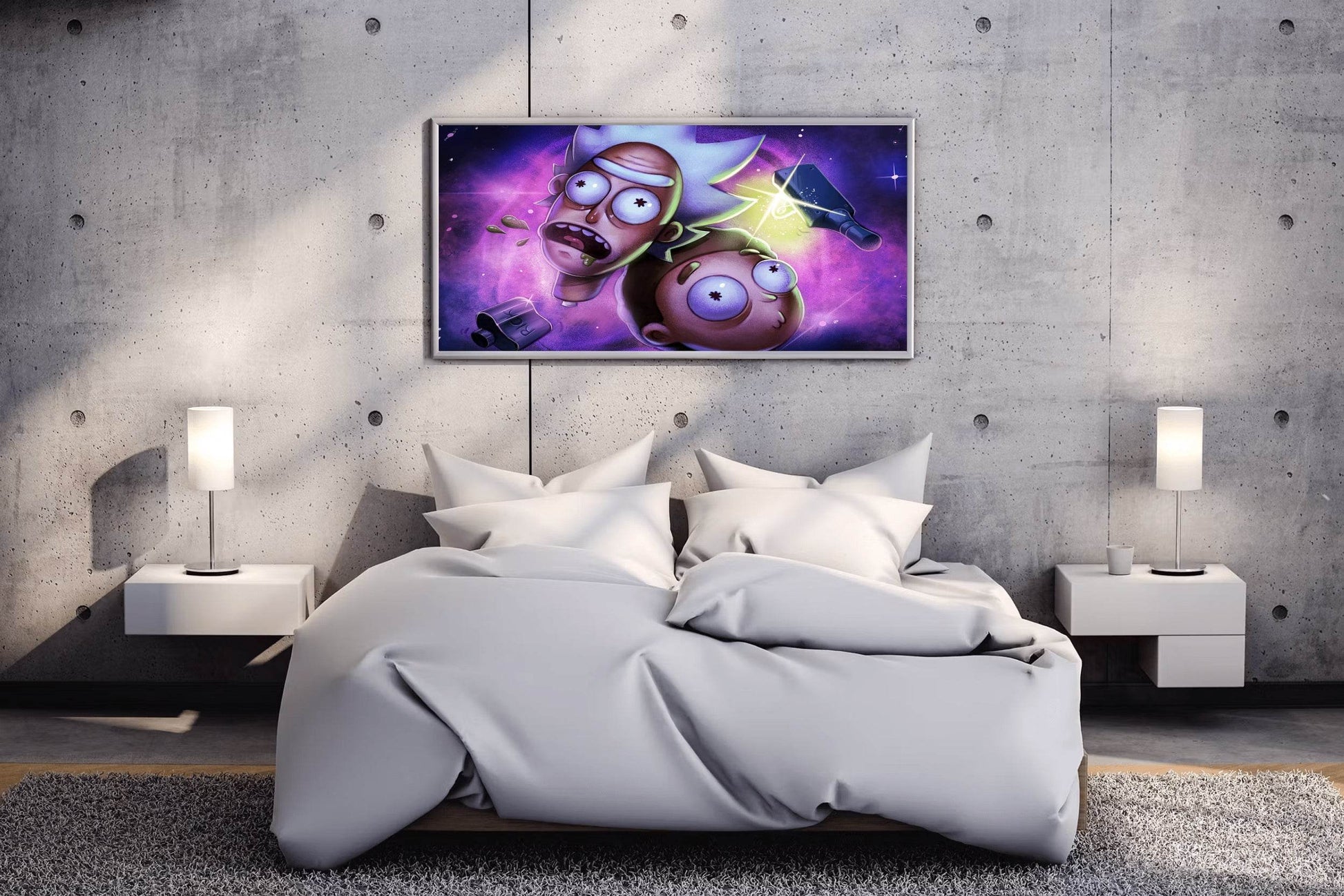Rick and Morty Heads Wall Art - beink online art store