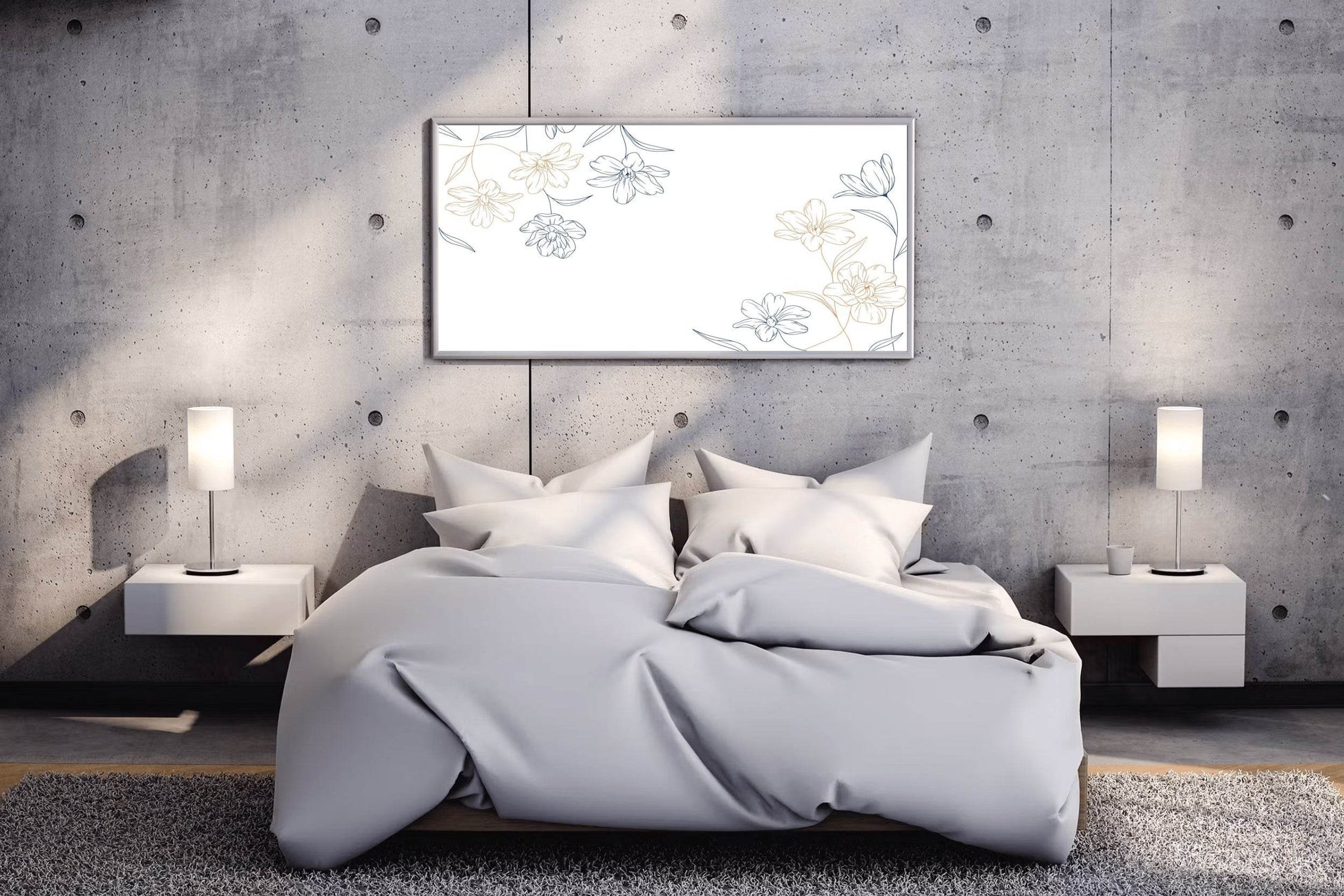 Nelumbo Lutea Flower Leaves Wall Art - beink online art store