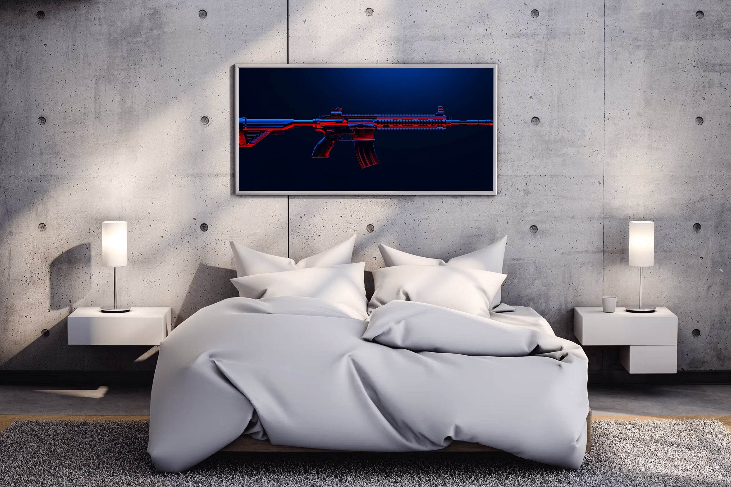 Custom M416 Battle Ground Gaming Wall Art - beink online art store