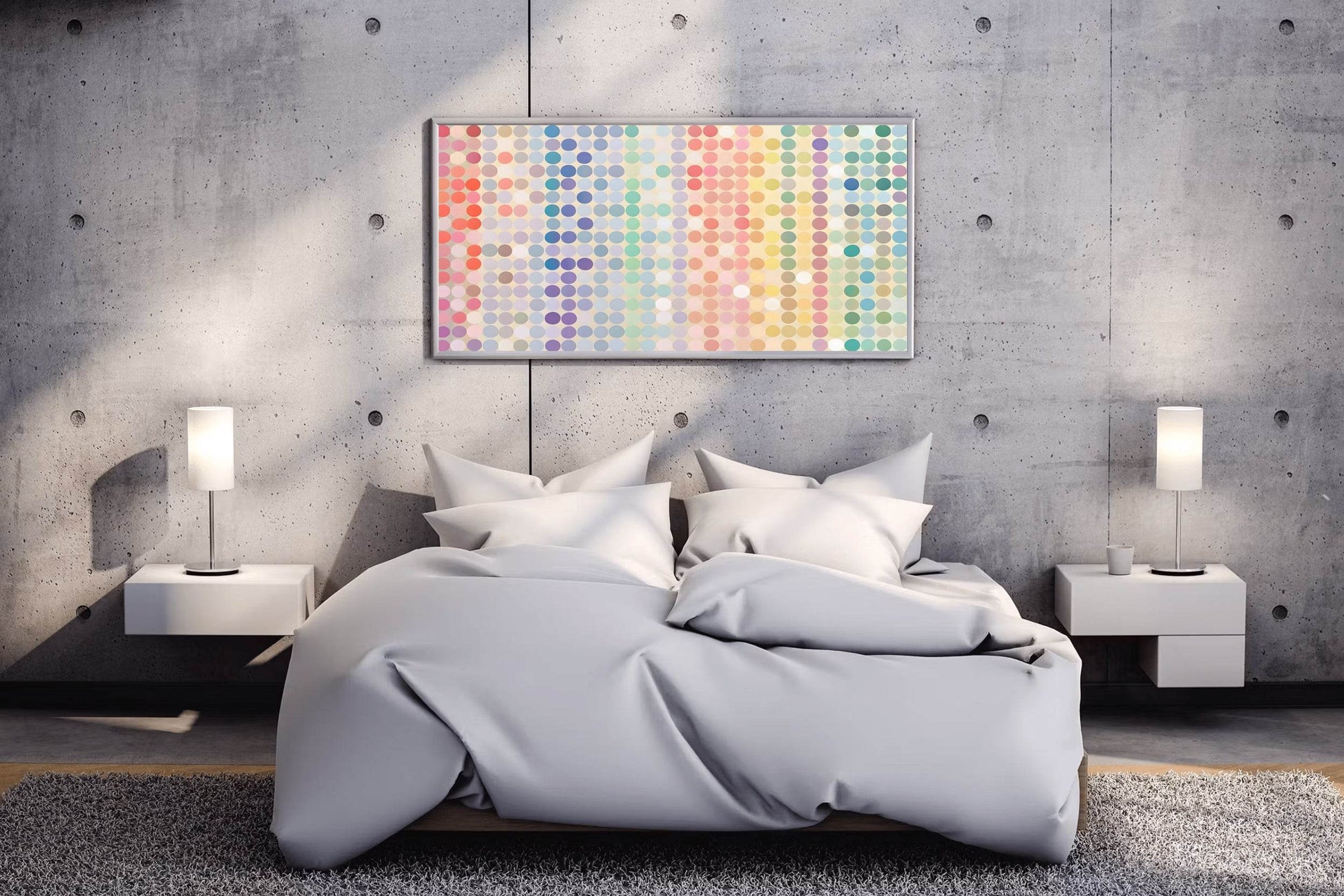 Pastel Color Circle Abstract Wallpaper - beink online art store