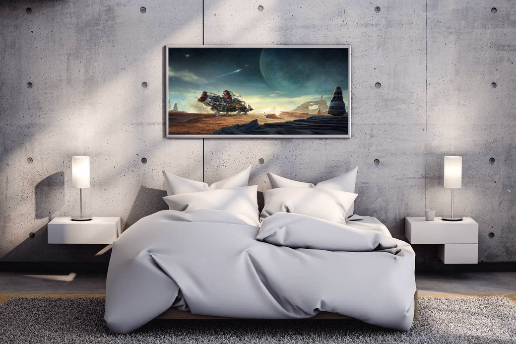 Starfield Custom Ship Gaming Wall Art - beink online art store