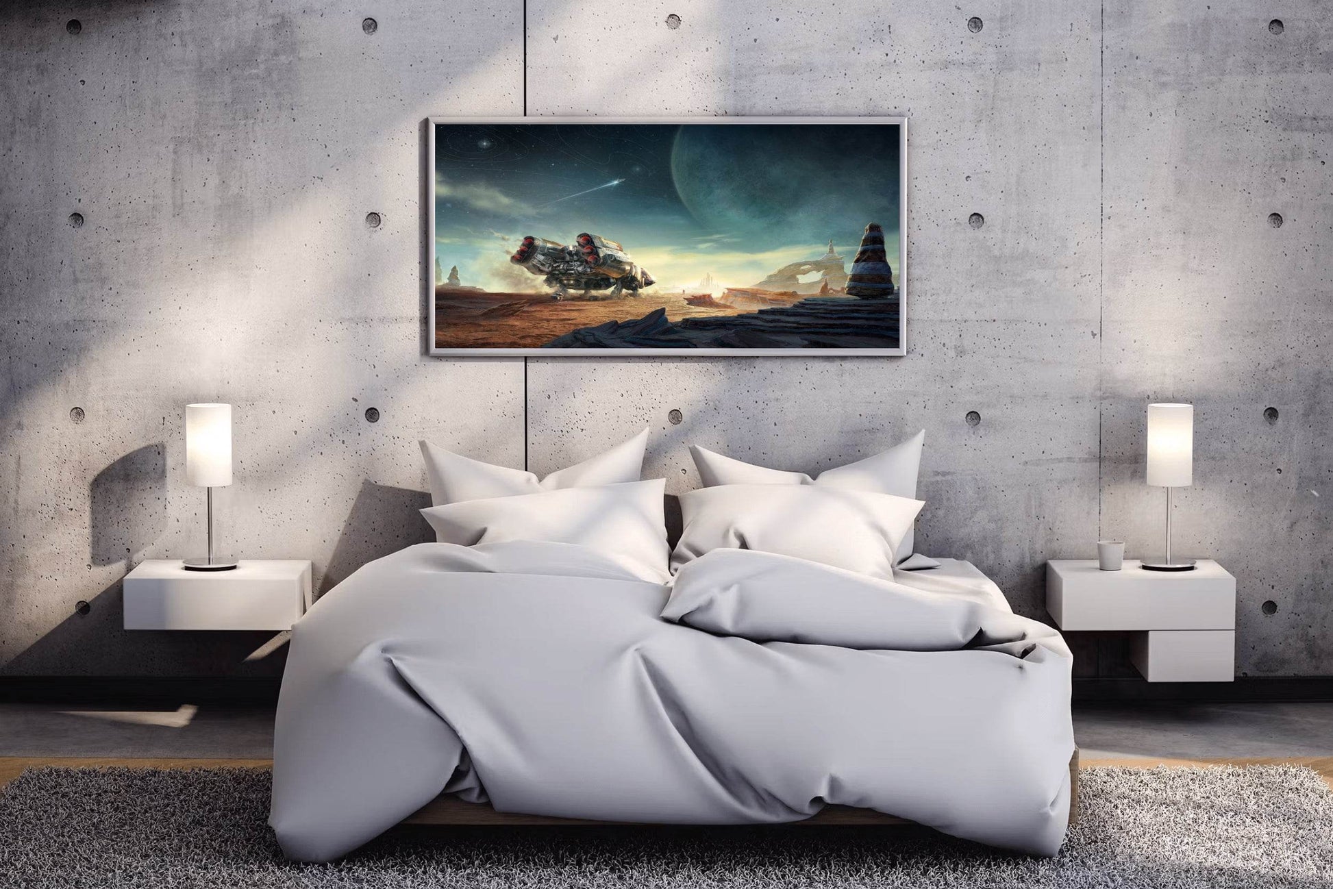 Starfield Custom Ship Gaming Wall Art - beink online art store