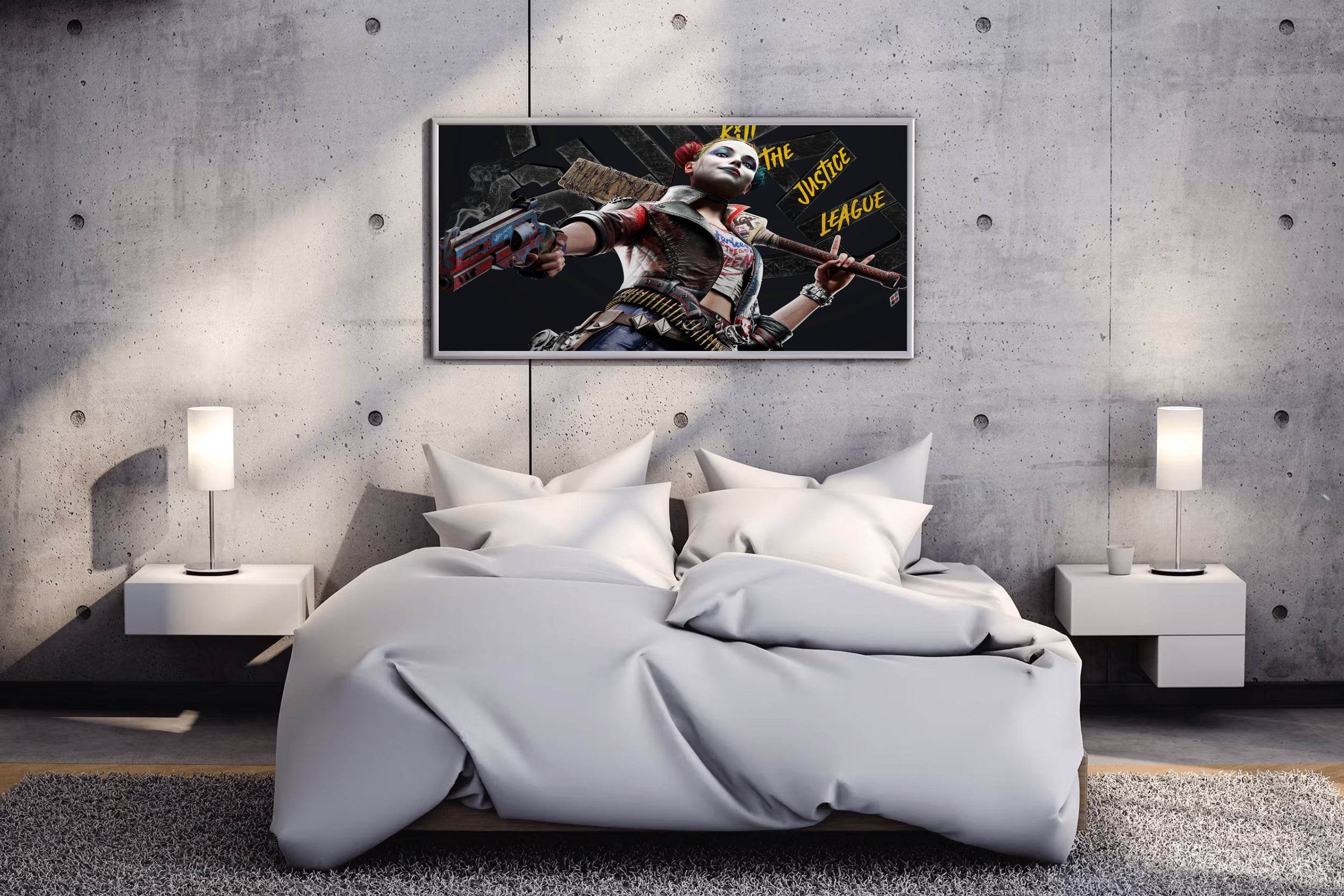 Harley Quinn Gaming Wall Art - beink online art store