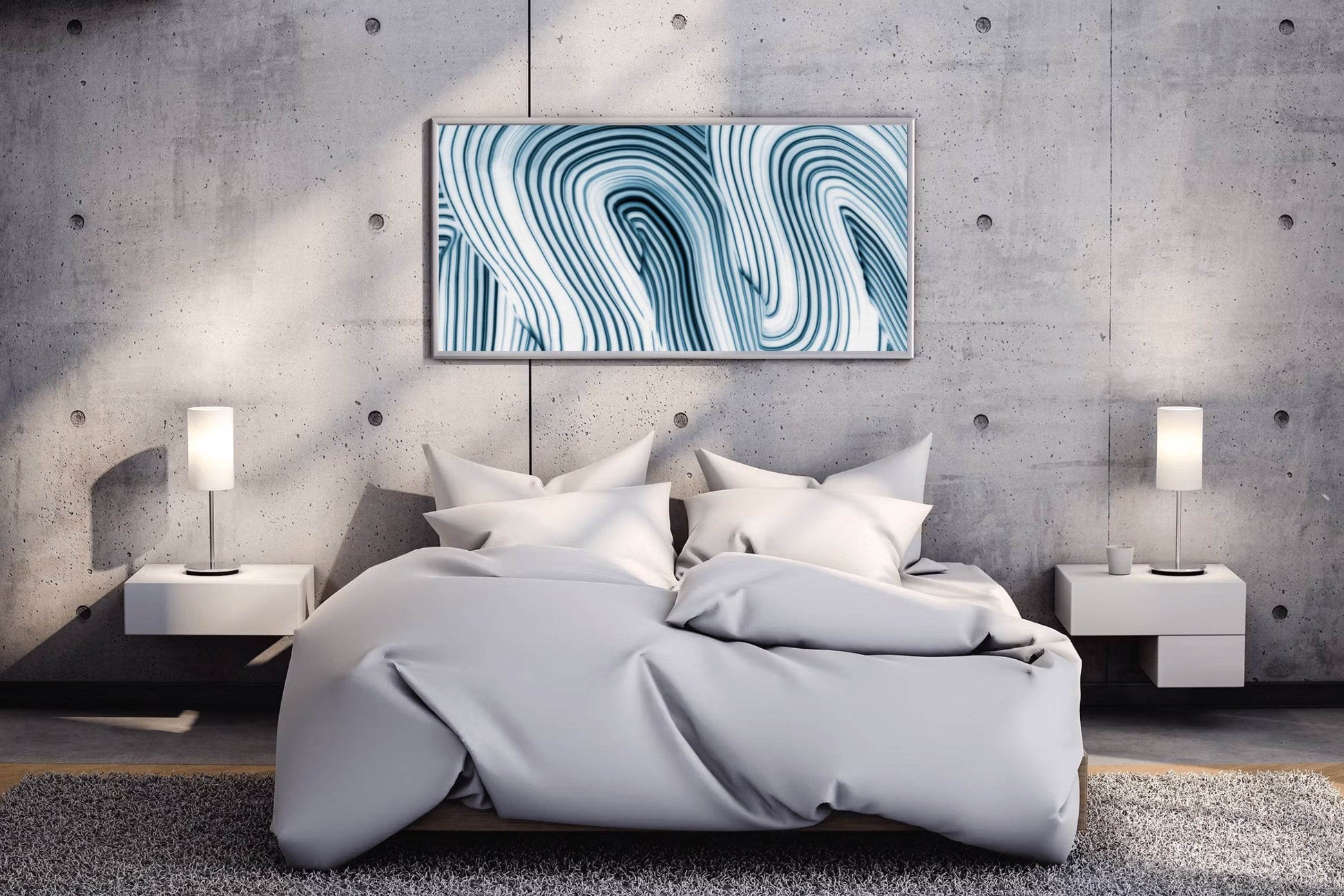 Swirl Lines Abstract Wall Art - beink online art store