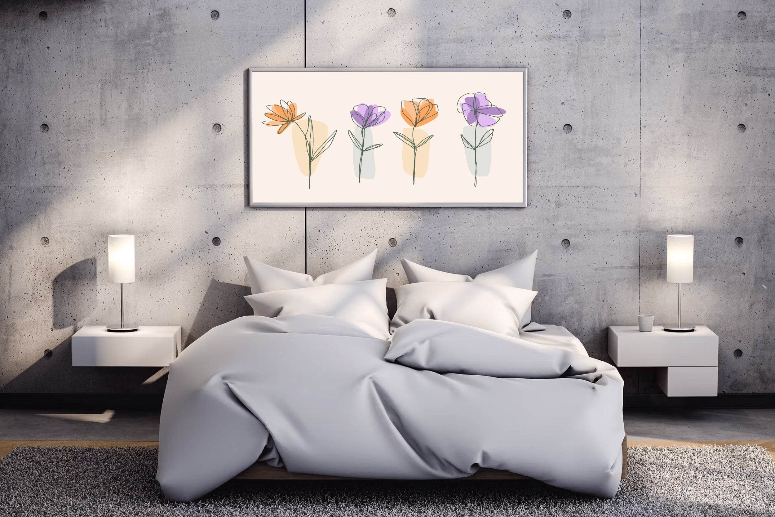 Branches of Colorful Roses Wall Art - beink online art store