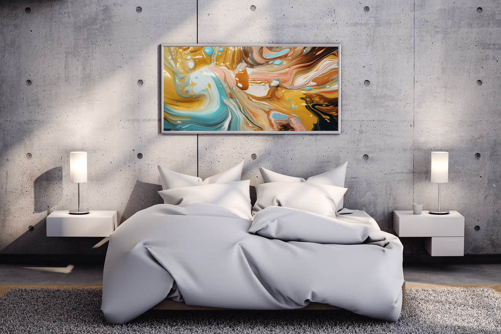 Multicolor Painted Oil Abstract Wall Art - beink online art store