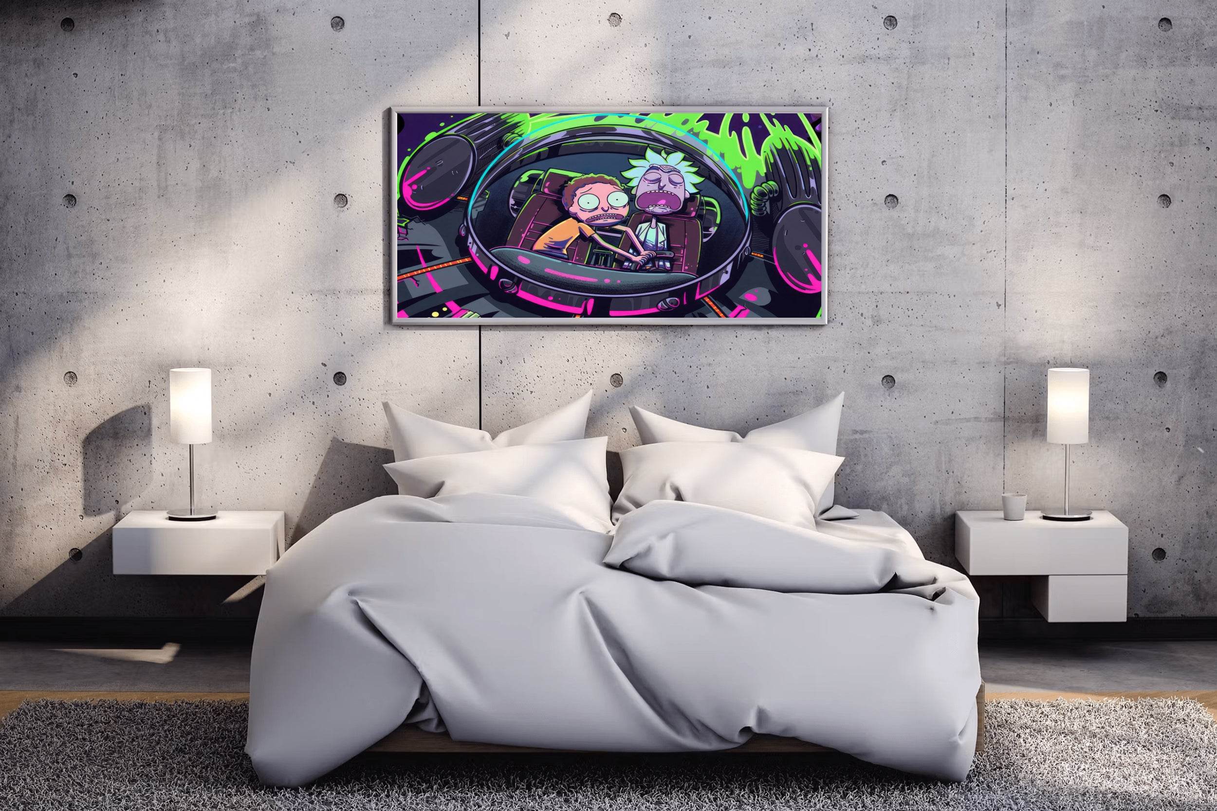 Rick and Morty Gaming Wall Art - beink online art store