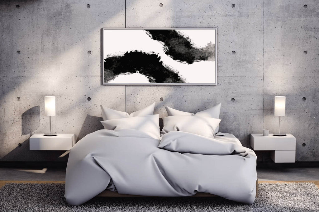 Black Ink Blots Modern Wall Art - beink online art store