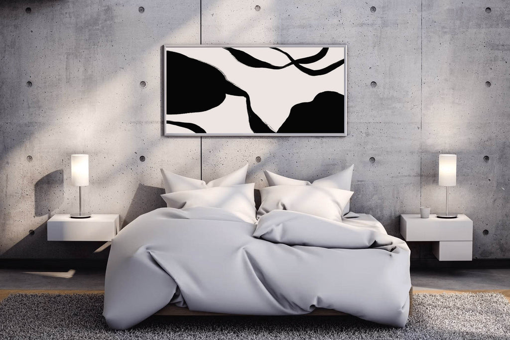 Ink Blot Abstraction Modern Wall Art - beink online art store