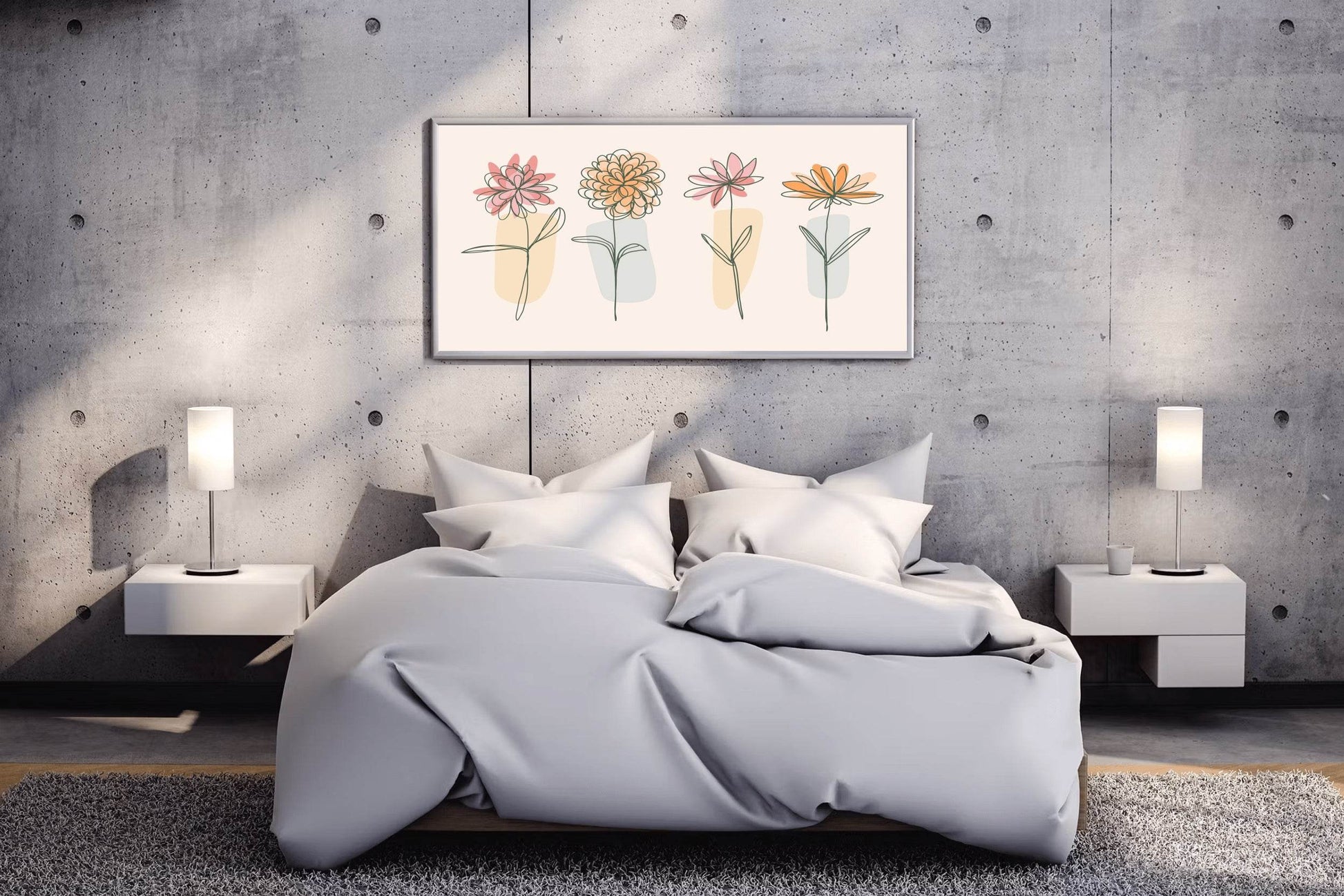 Flower Branch of Mimosa Pudica Wall Art - beink online art store