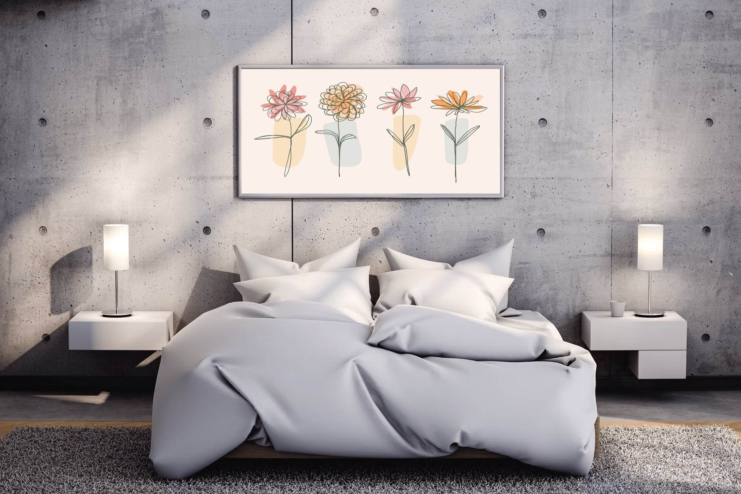 Flower Branch of Mimosa Pudica Wall Art - beink online art store