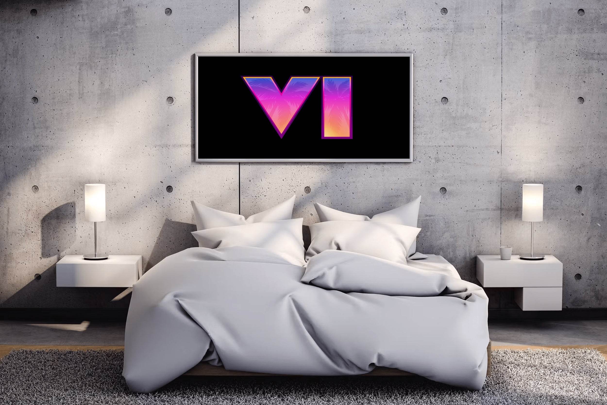 GTA 6 LOGO Gaming Wall Art - beink online art store