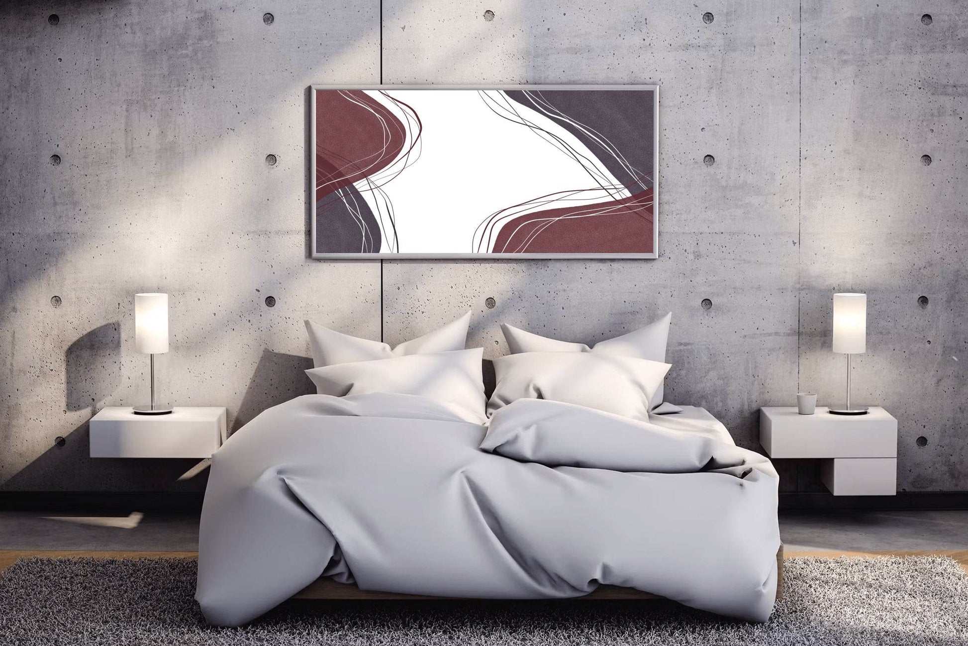 Handdrawn Lines Abstract Wall Art - beink online art store