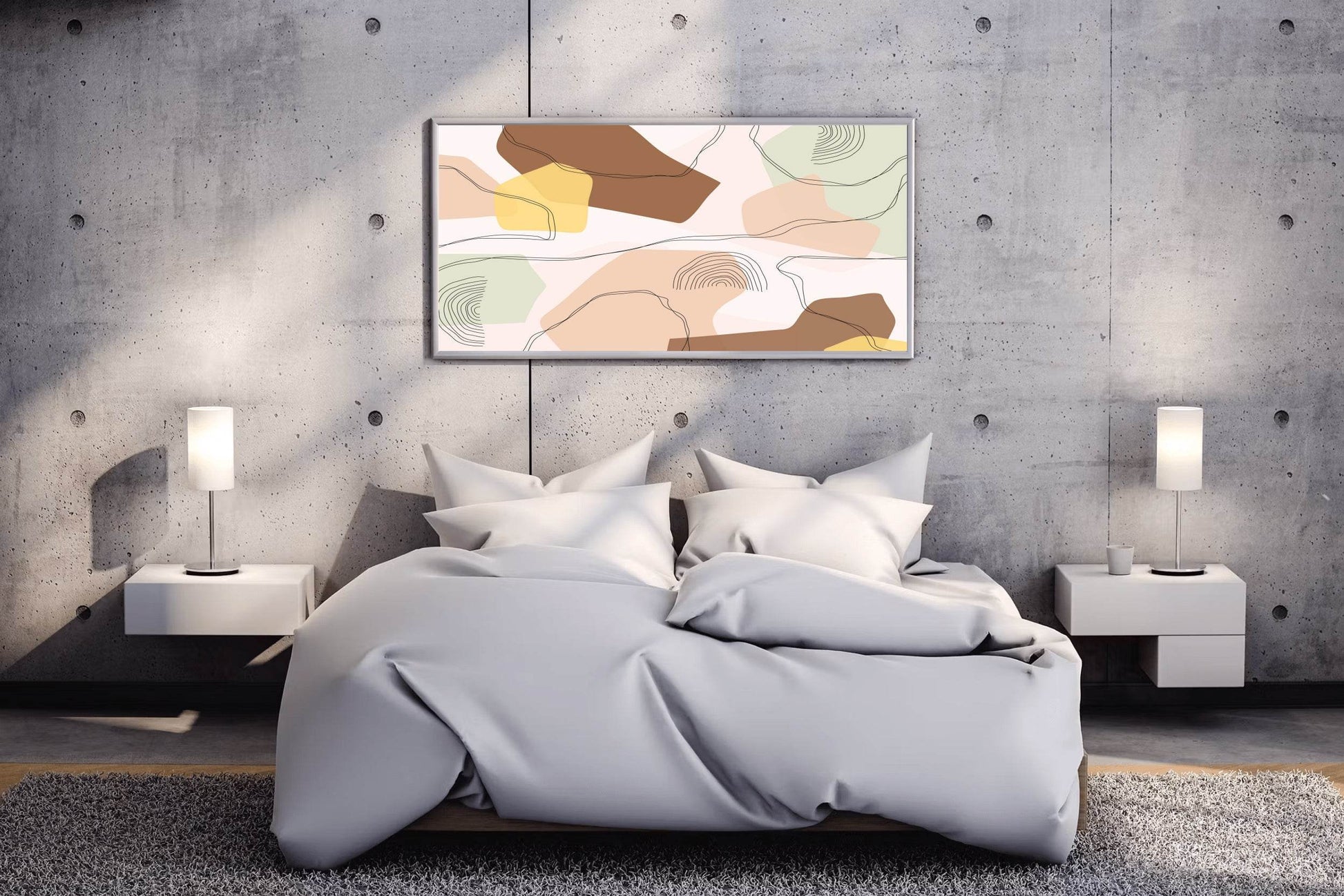 Color Design of Irregular Lines Wall Art - beink online art store