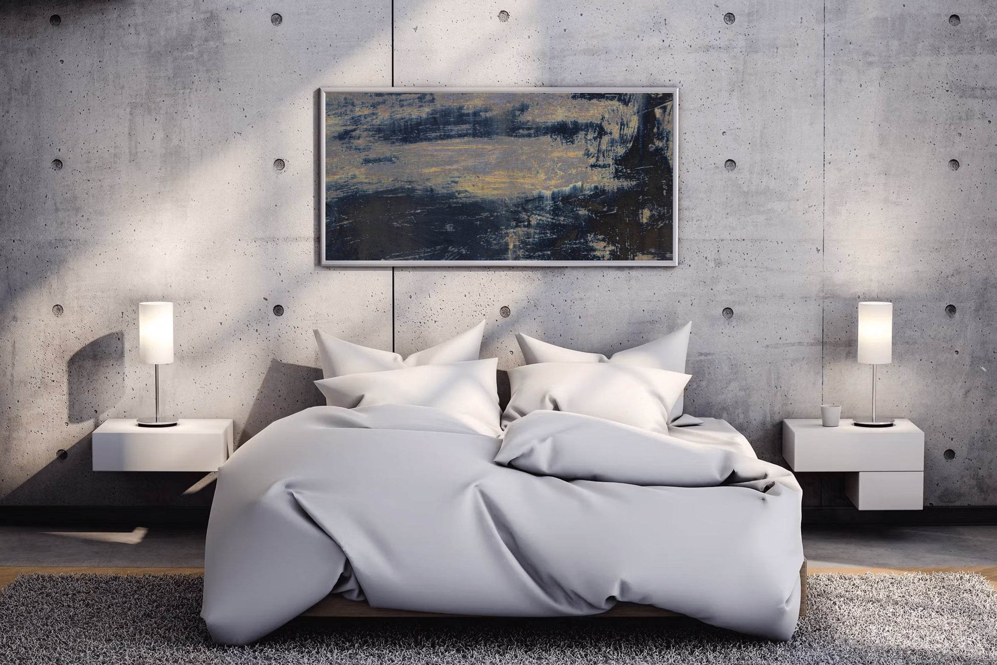 After Sunset on Brush Strokes Abstract Wall Art - beink online art store