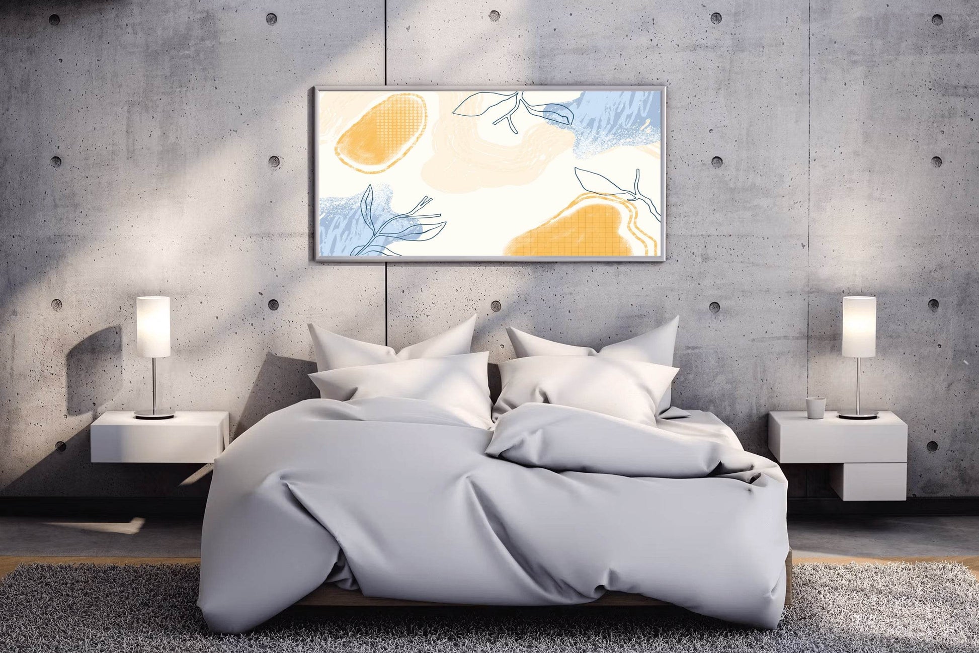 Stem of Colorful Flowers Wall Art - beink online art store