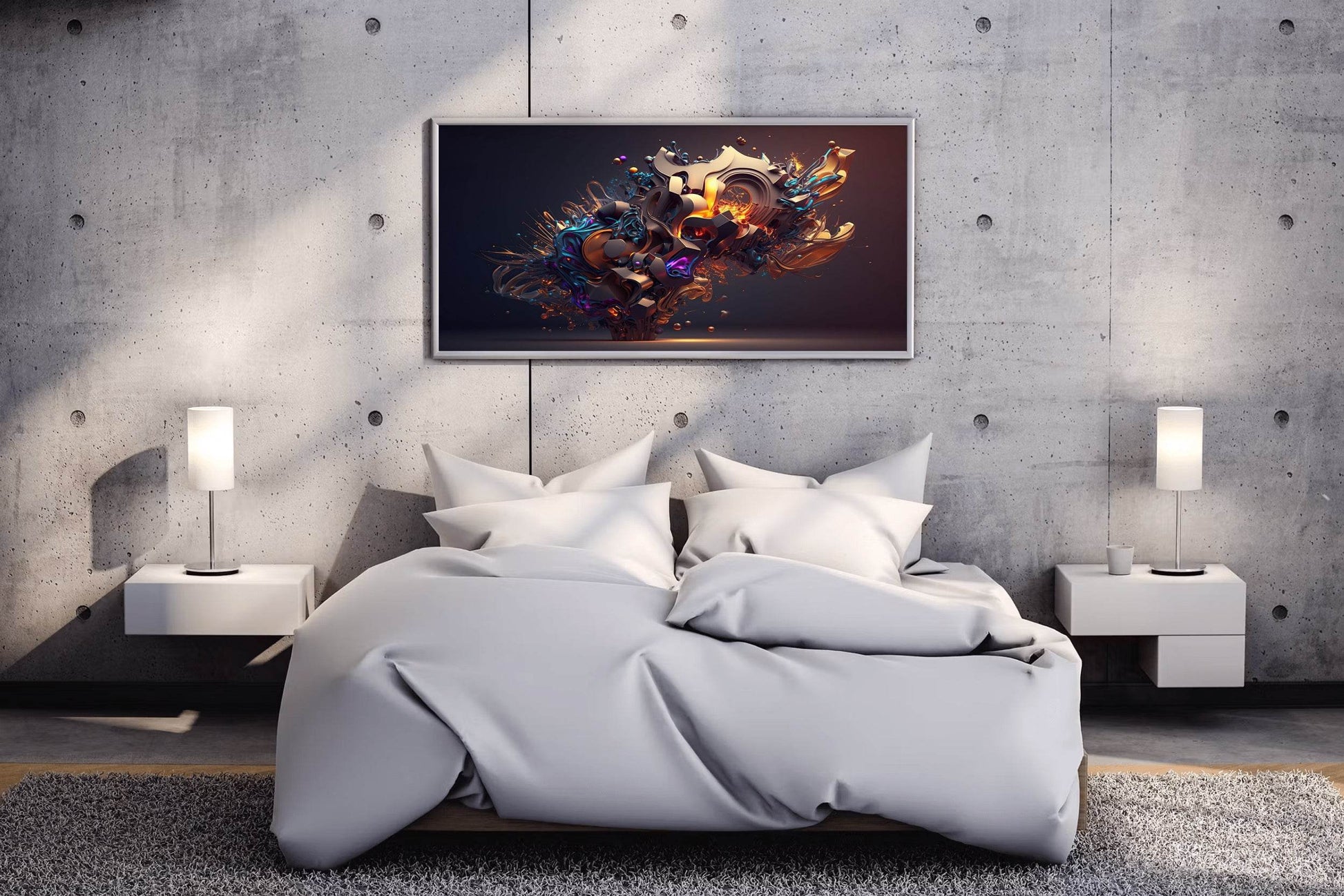Colorful Painting of Abstract Background Digital Art - beink online art store