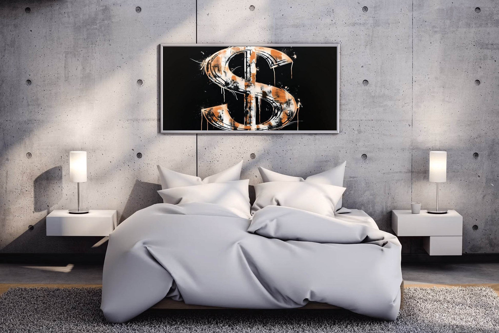 Dollar Sign Closeup Wall Art - beink online art store