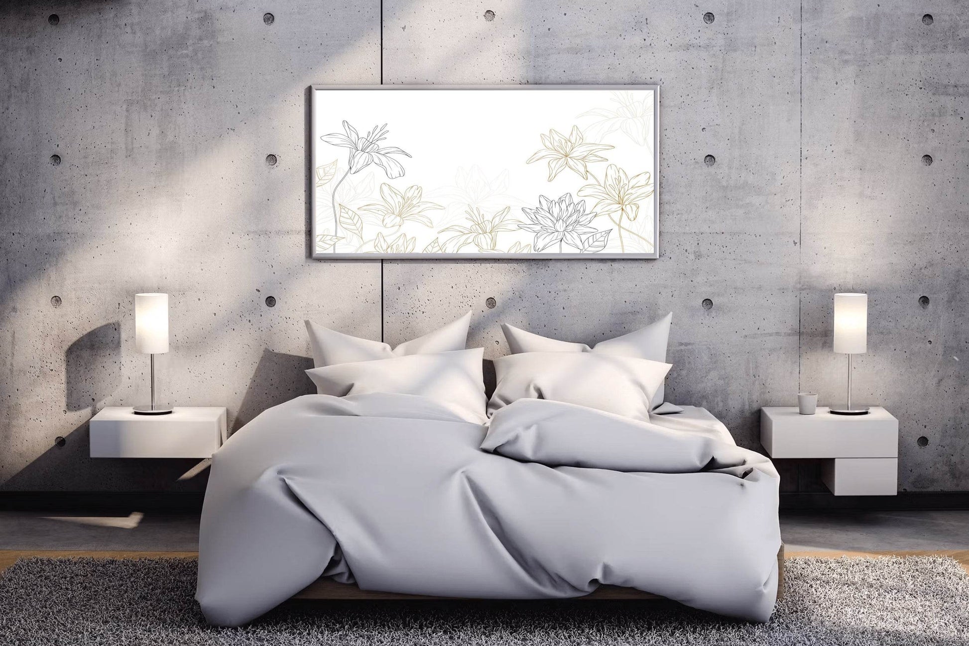 Alstroemeria Bouquet Wall Art - beink online art store