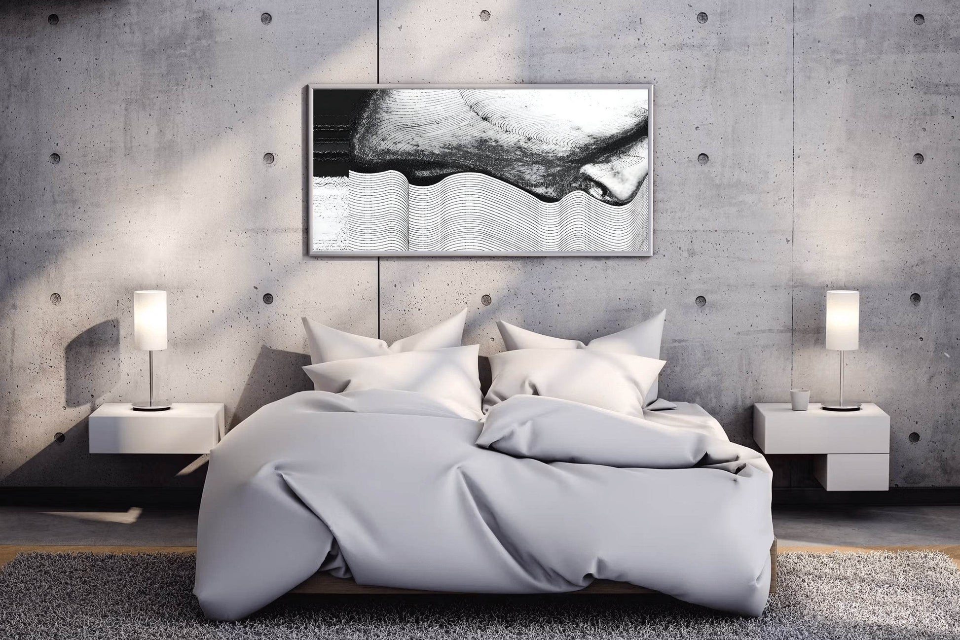 Visual Illustration of Disturbed State of Mind Modern Wall Art - beink online art store
