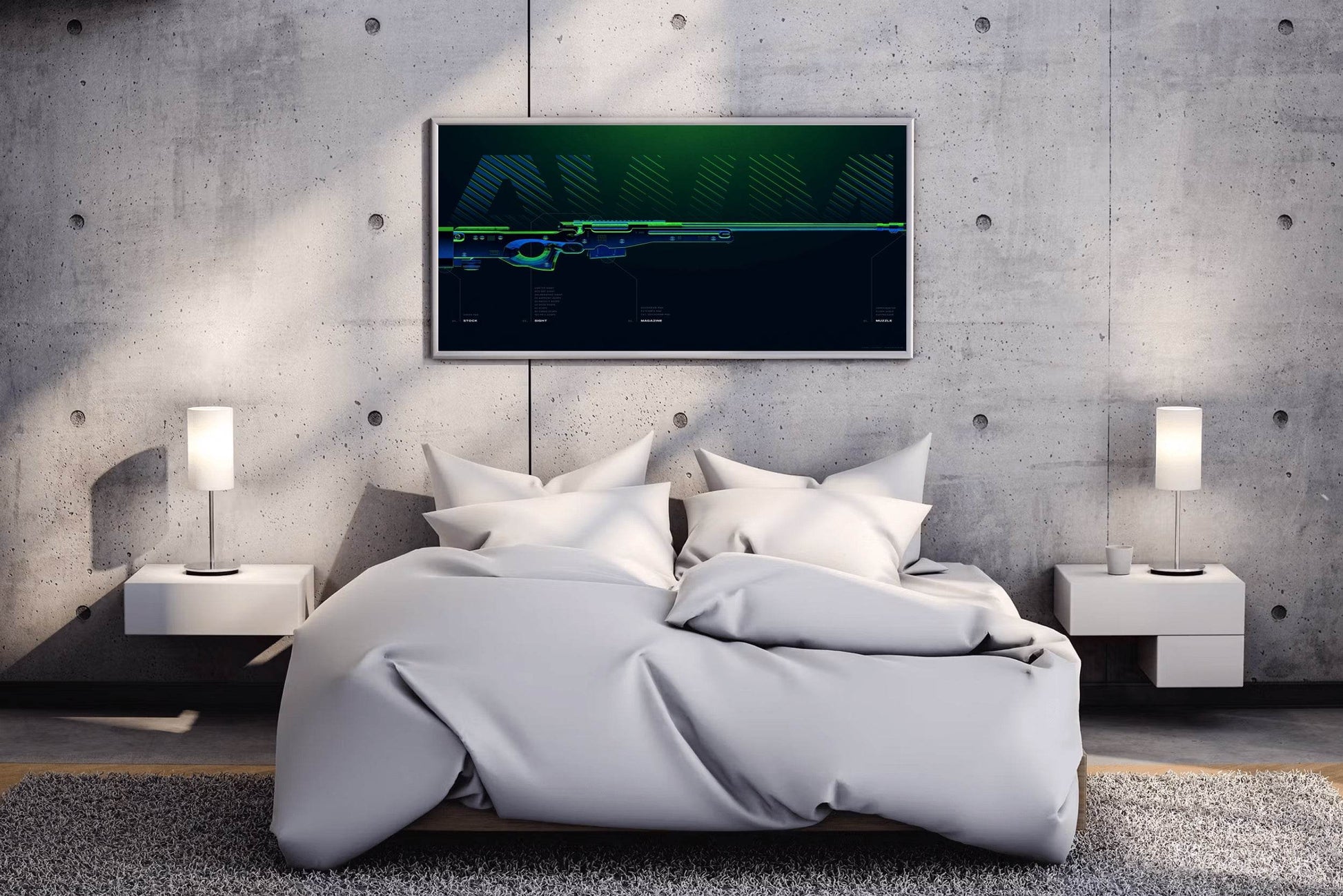 PUBG Custom Weapon Gaming Wall Art - beink online art store