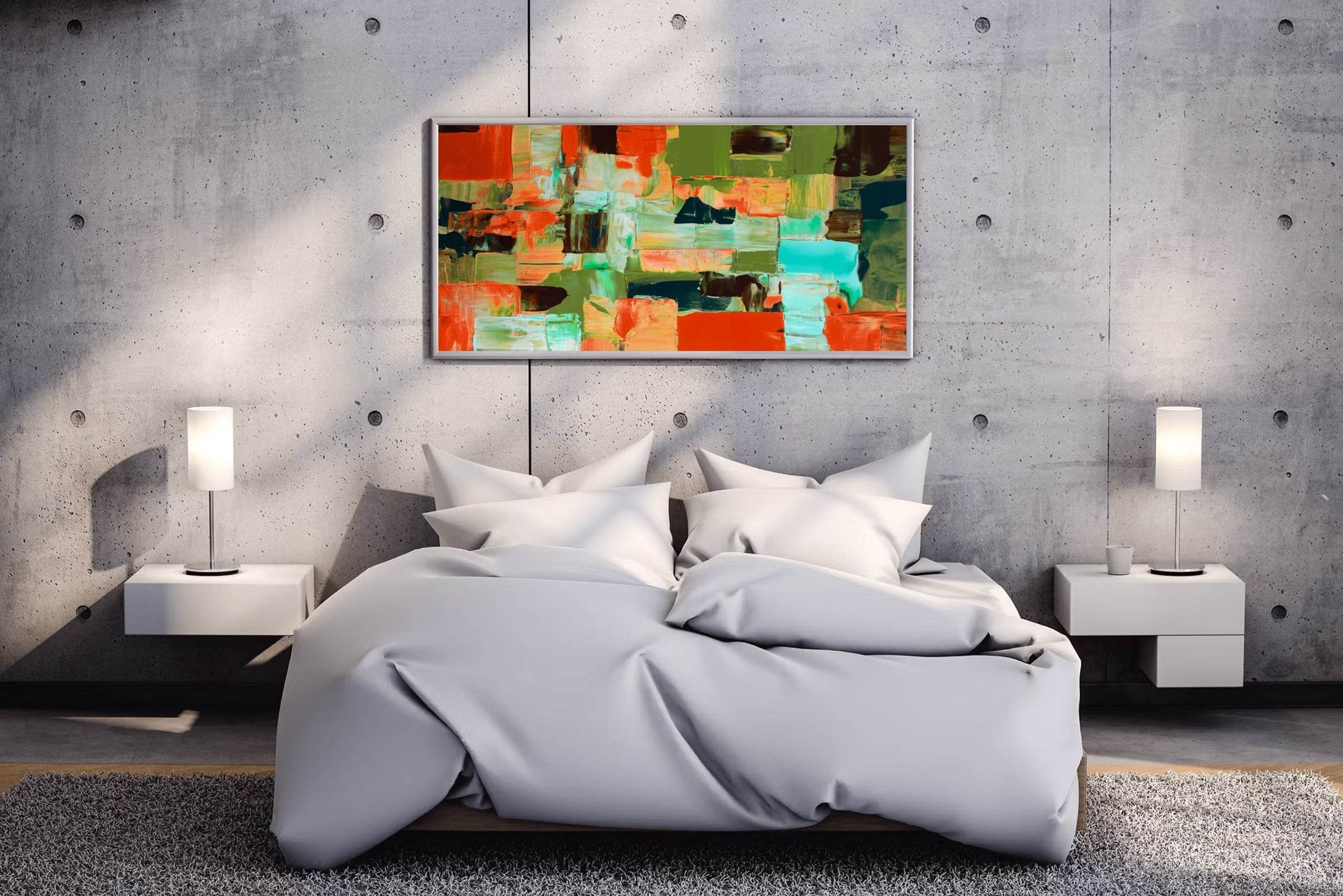 Brazil Image Brush Stroke Abstract Wall Art - beink online art store