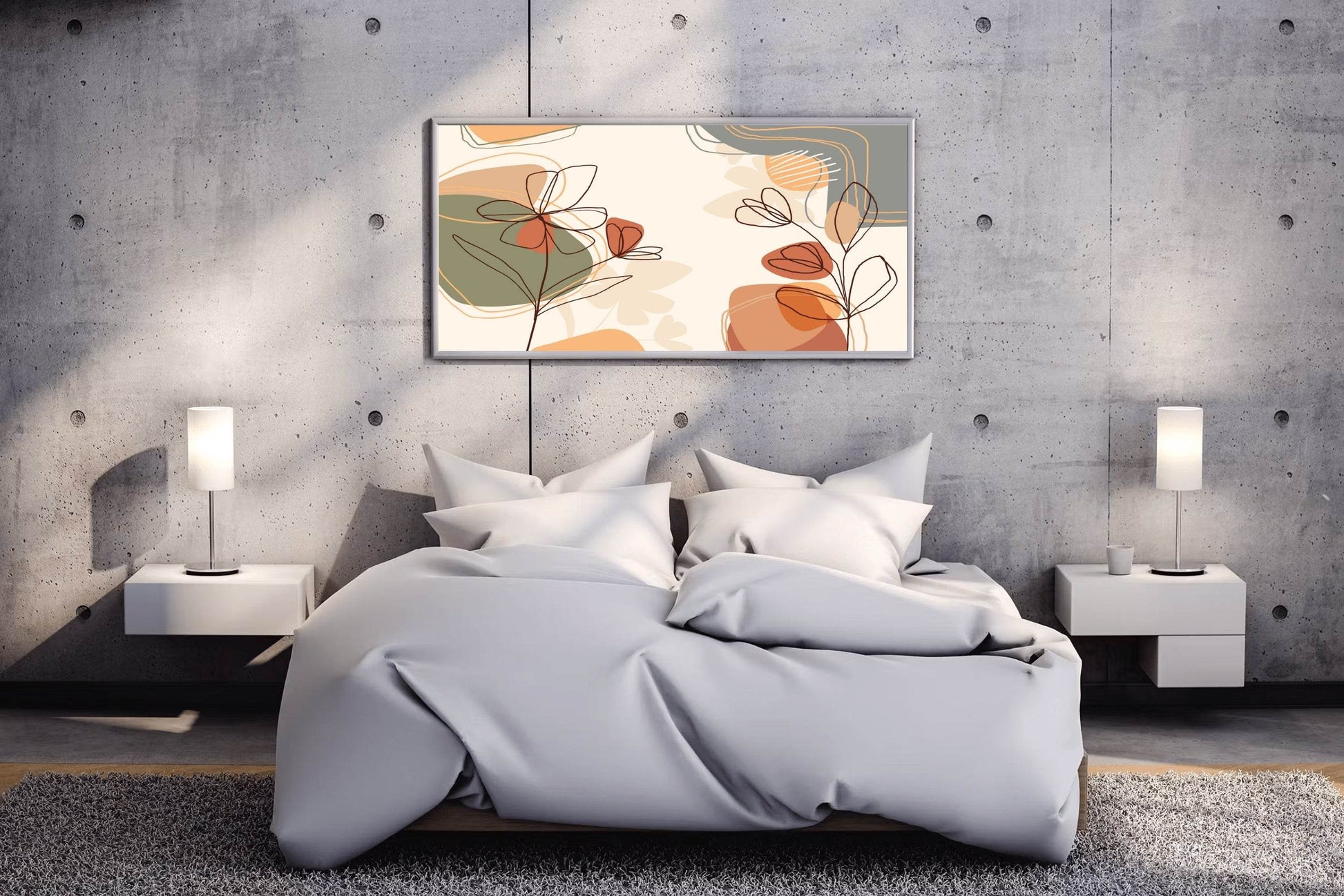 Schefflera Plant Leaves Wall Art - beink online art store