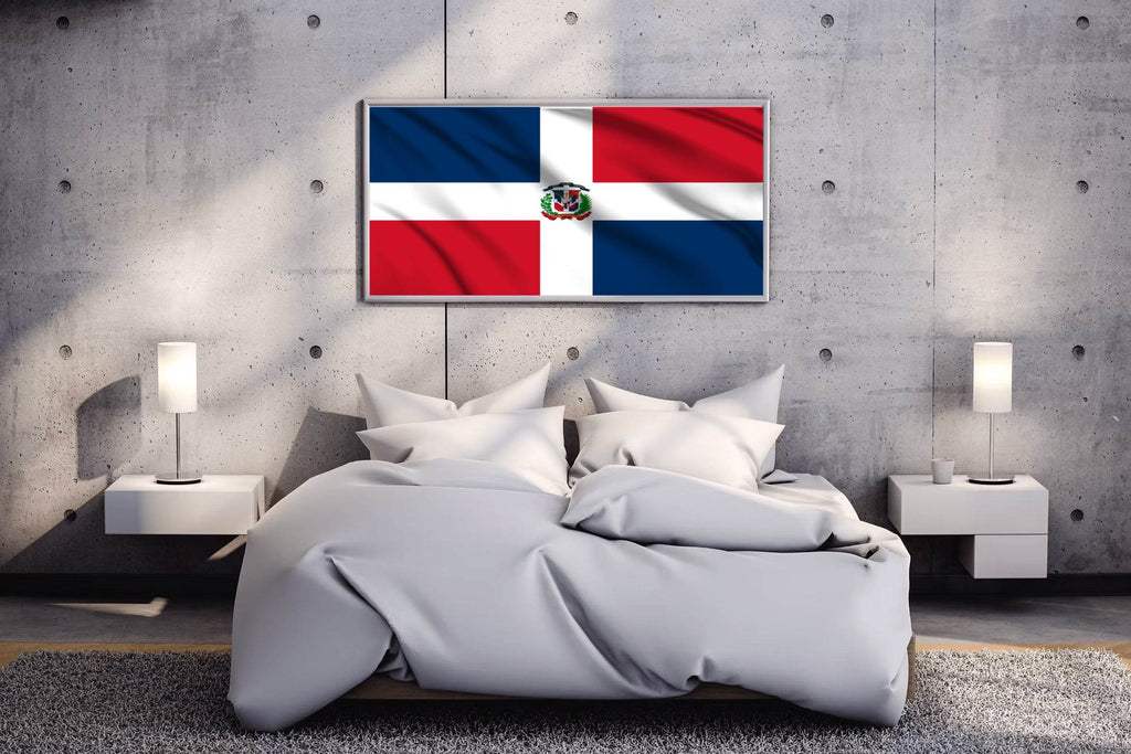 Dominican Republic National Flag Wall Art - beink online art store