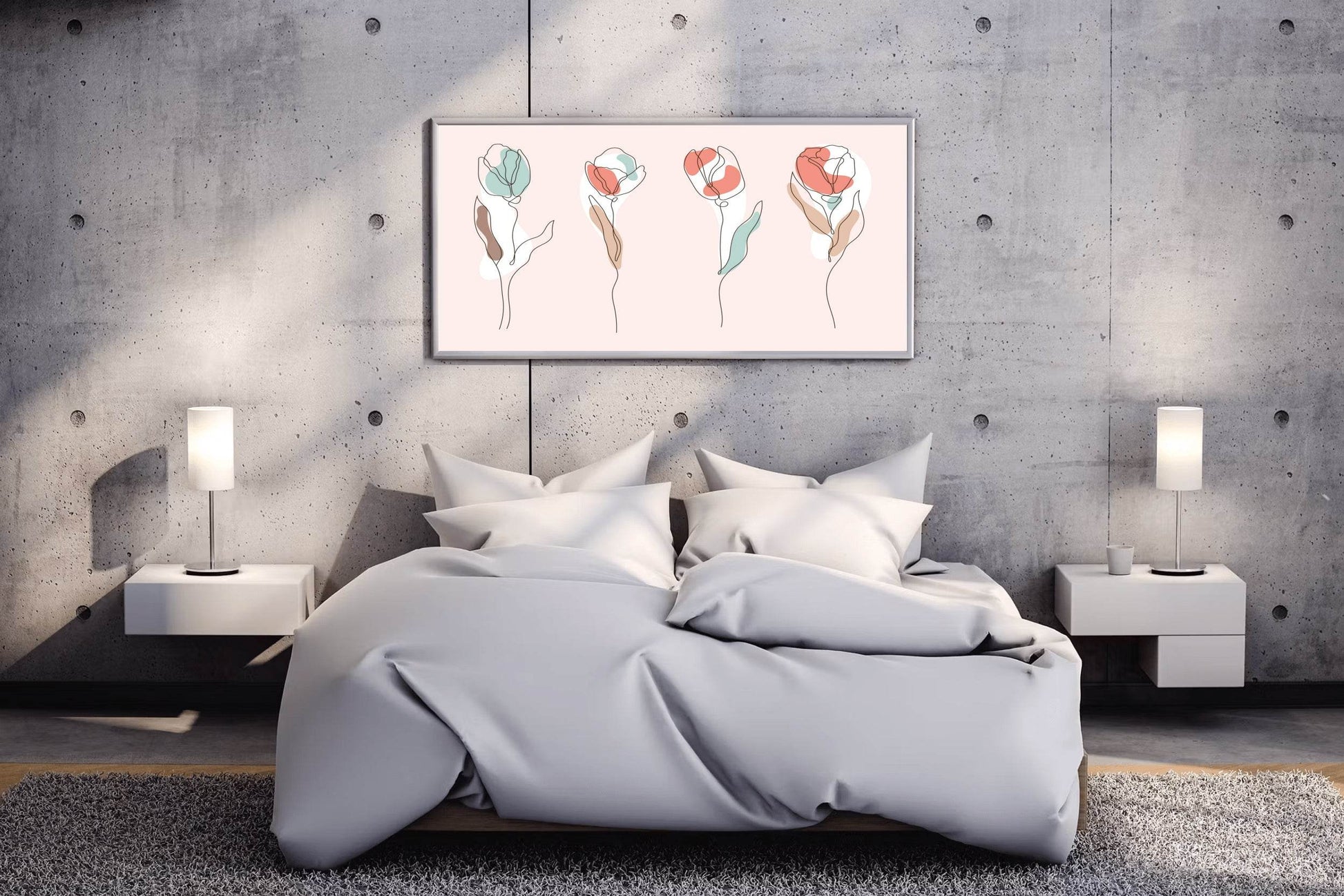 Bouquet of Miniature Roses Wall Art - beink online art store