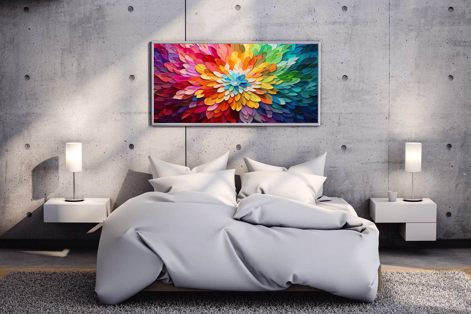 Oil Painting Of Colored Petals - beink online art store