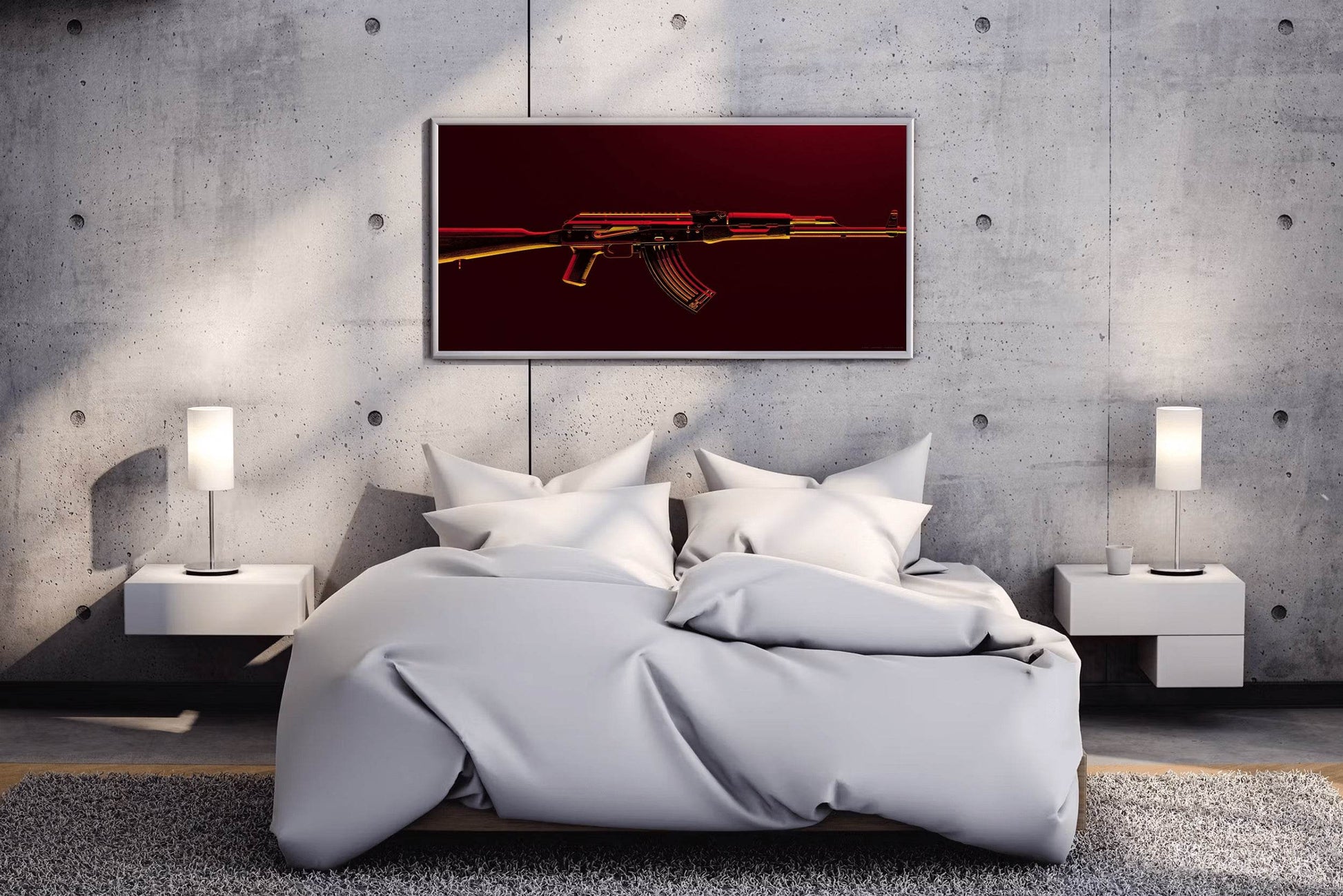 PUBG AK47 Gaming Wall Art - beink online art store