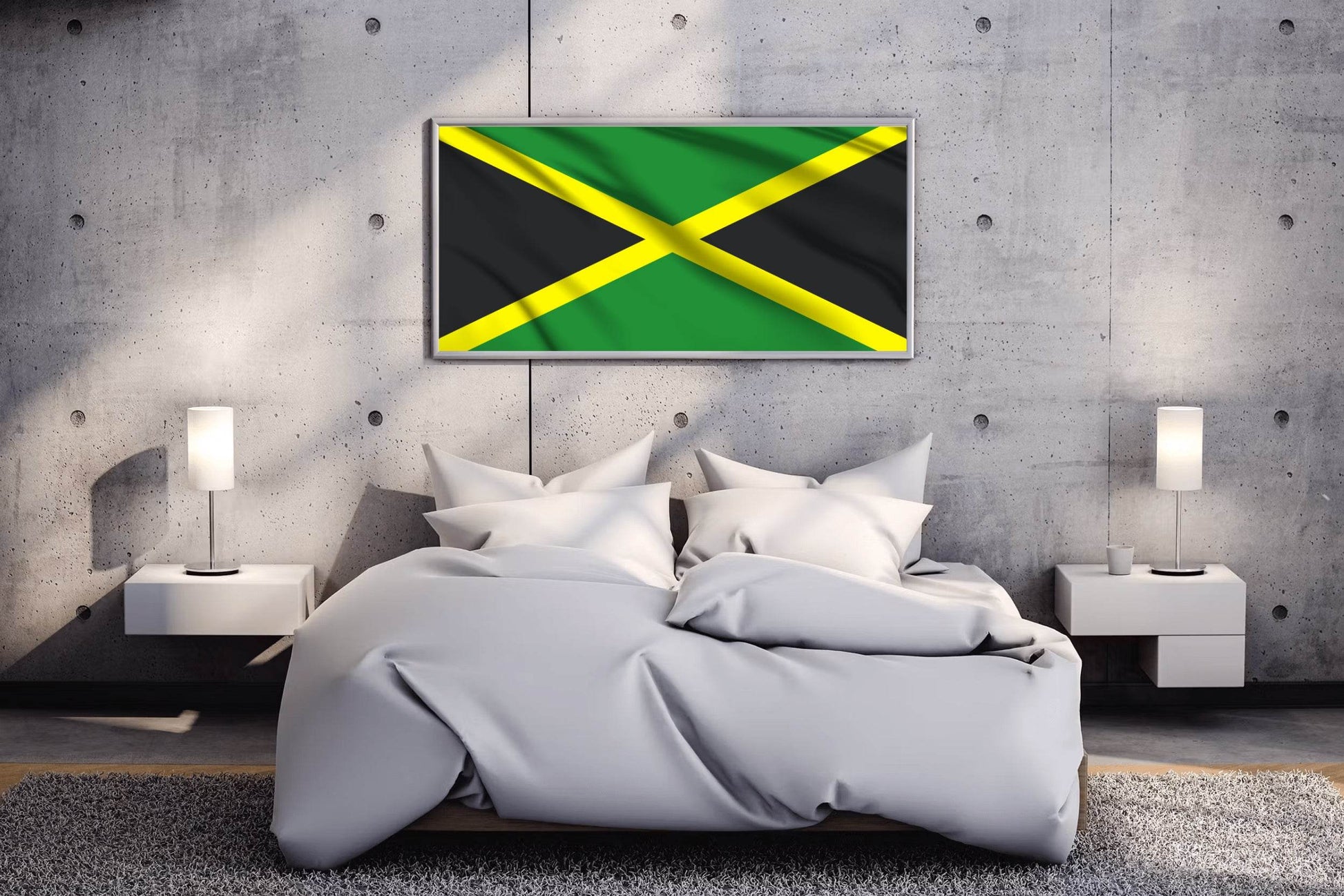 Jamaica National Flag Wall Art - beink online art store