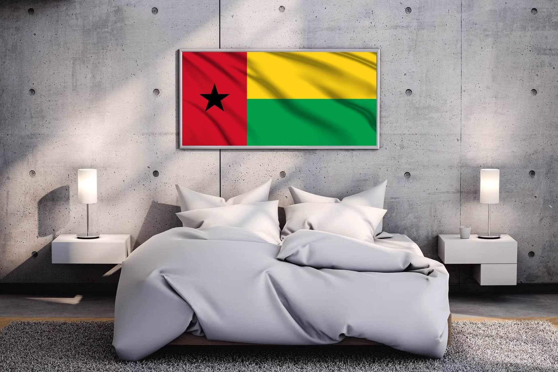 Guinea-Bissau National Flag Wall Art - beink online art store