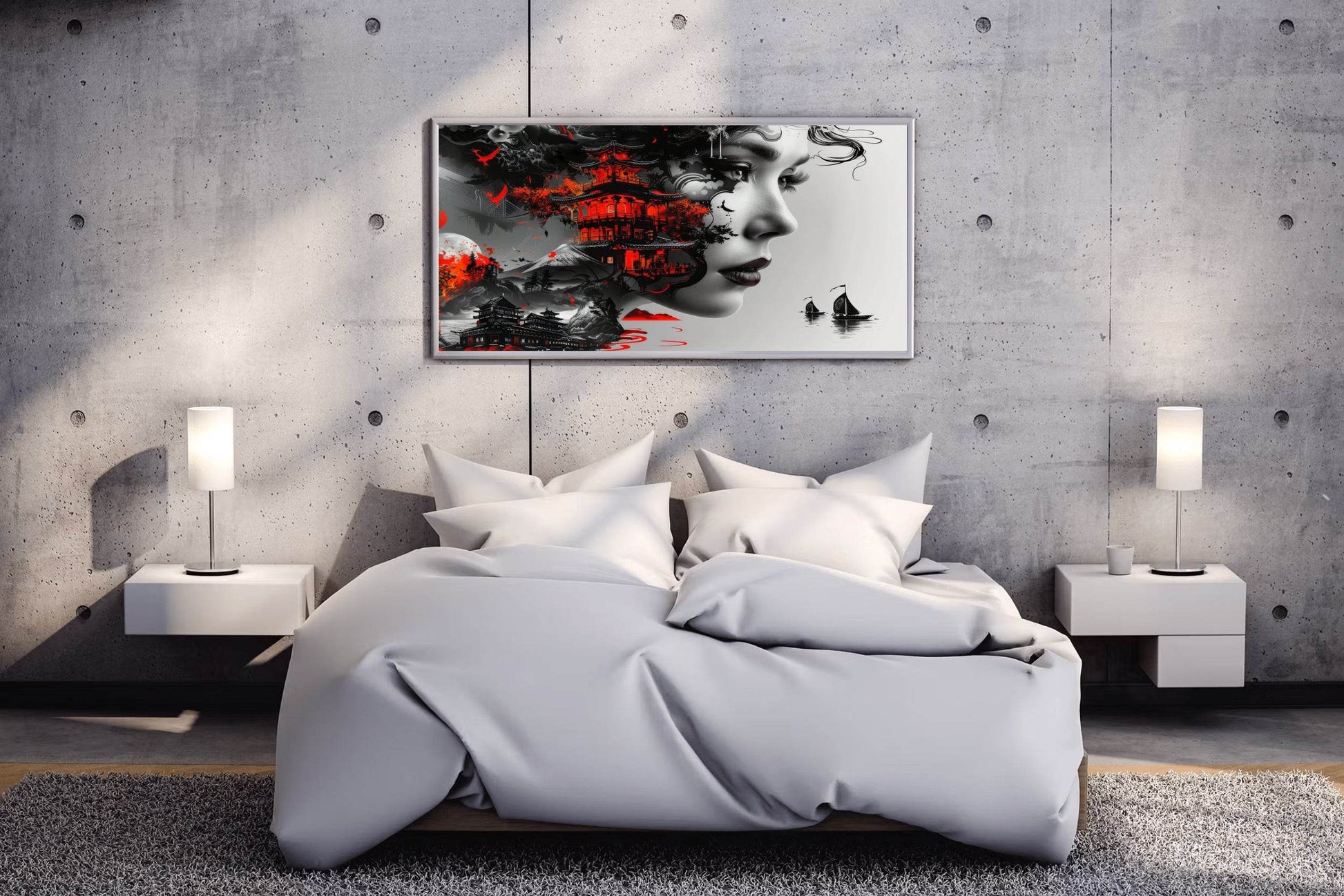 Painting of House With Boats and Beauty Digital Art - beink online art store