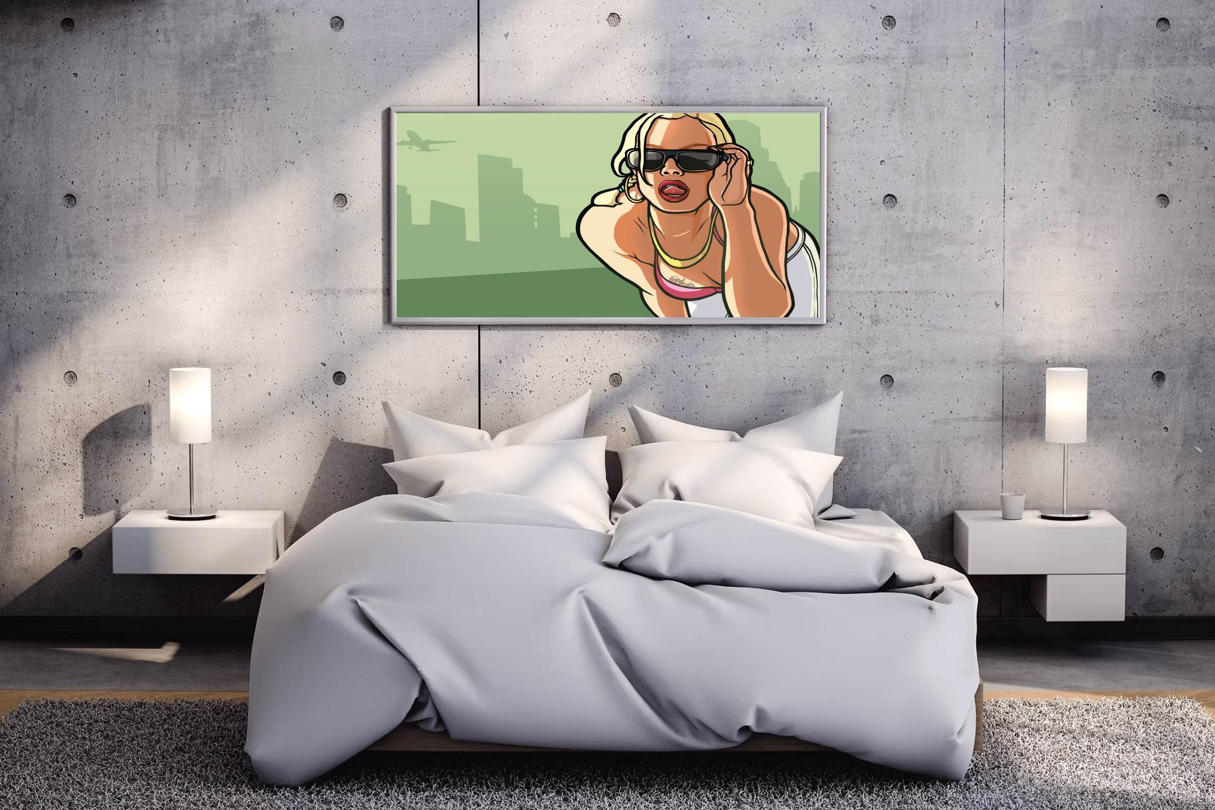 GTA San Andreas Gaming Wall Art - beink online art store