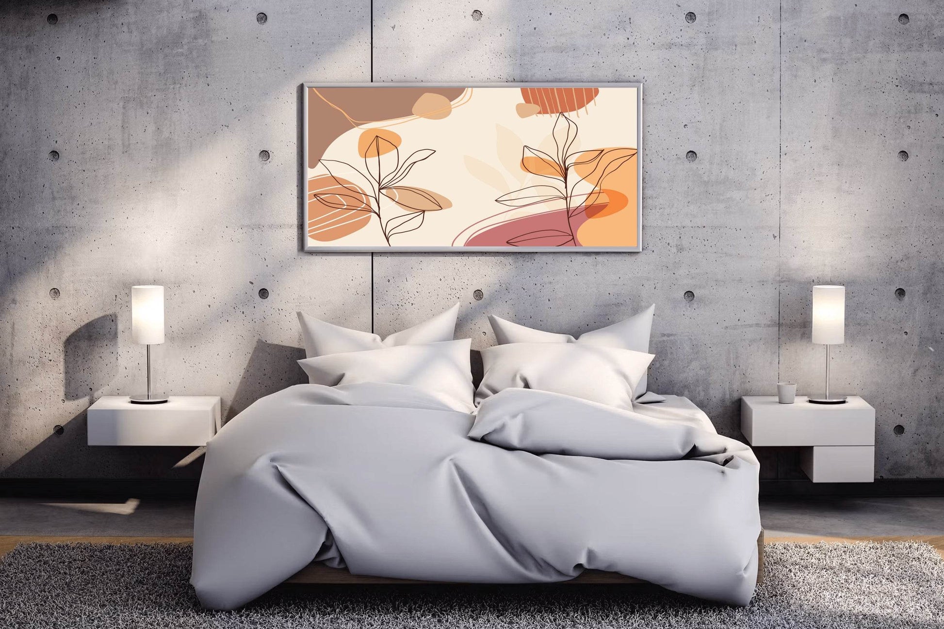 Flower Branch of Silene Virginica Wall Art - beink online art store
