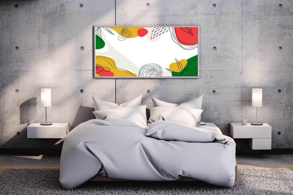 Background of Colored Shapes Wall Art - beink online art store