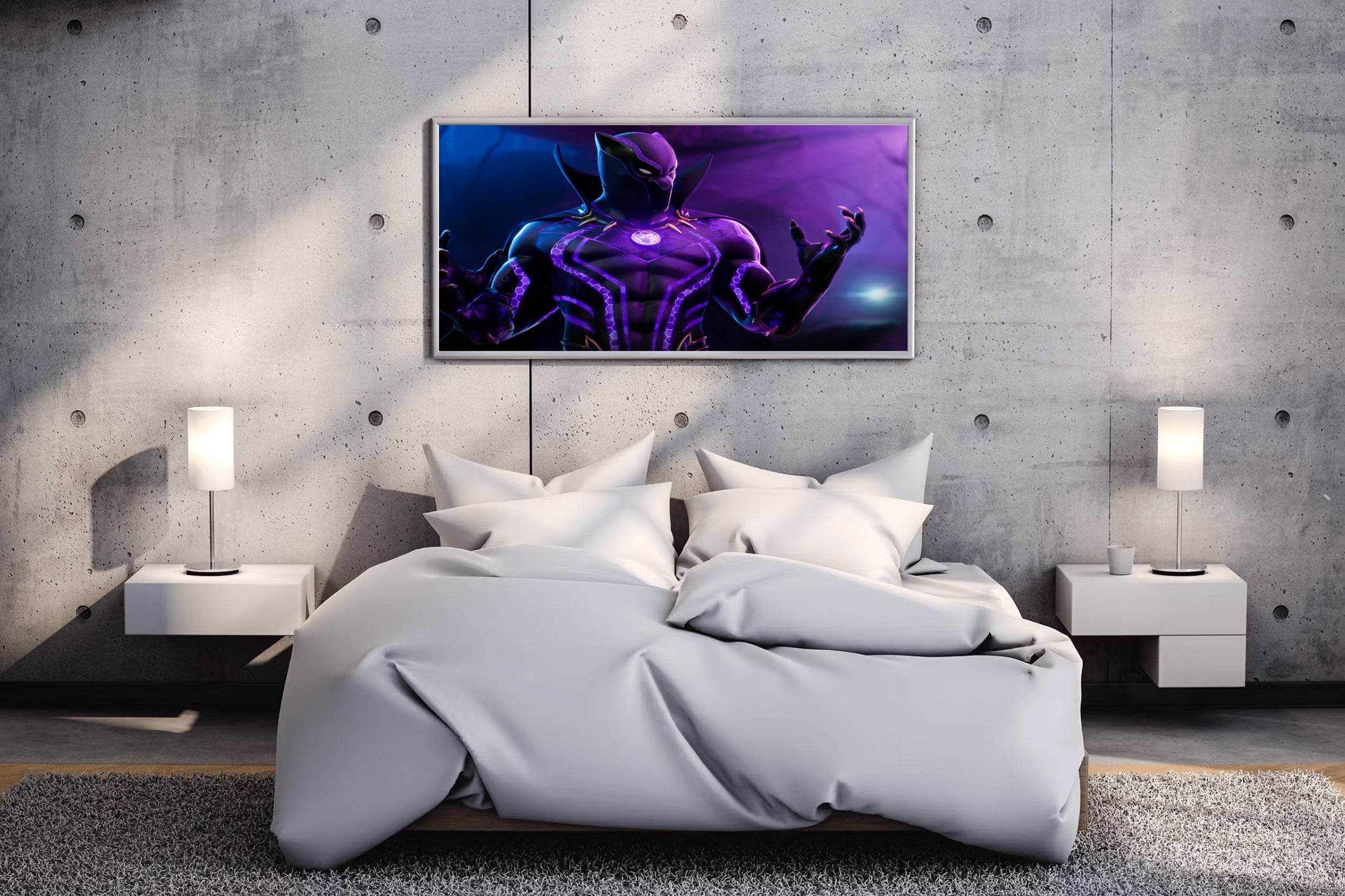 Black Panter Gaming Wall Art - beink online art store