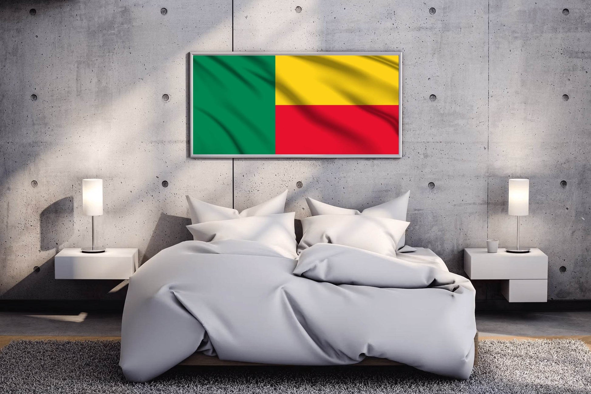 Benin National Flag Wall Art - beink online art store