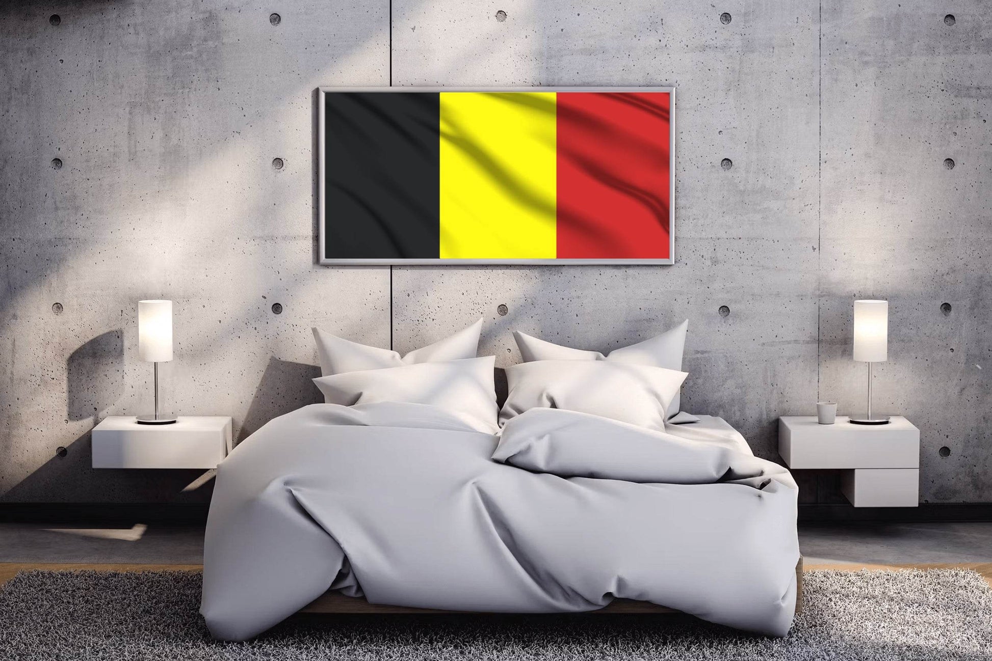 Belgium National Flag Wall Art - beink online art store
